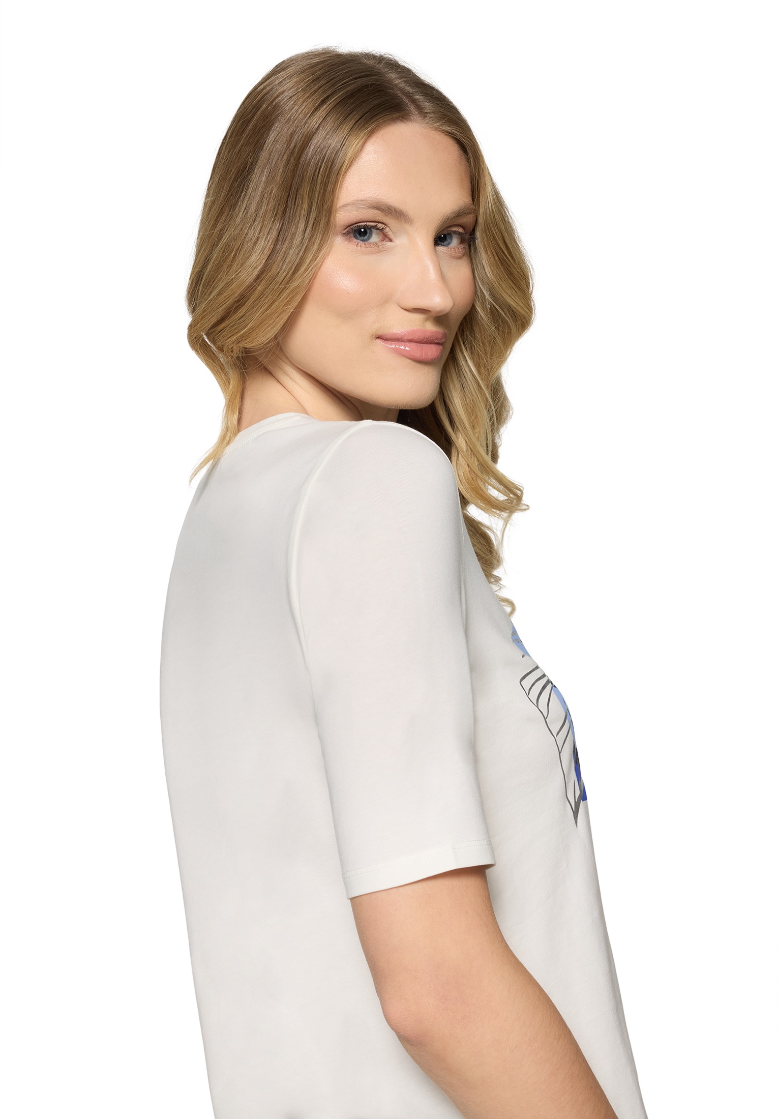 Betty Barclay Rundhalsshirt »Basic Shirt mit Placement«