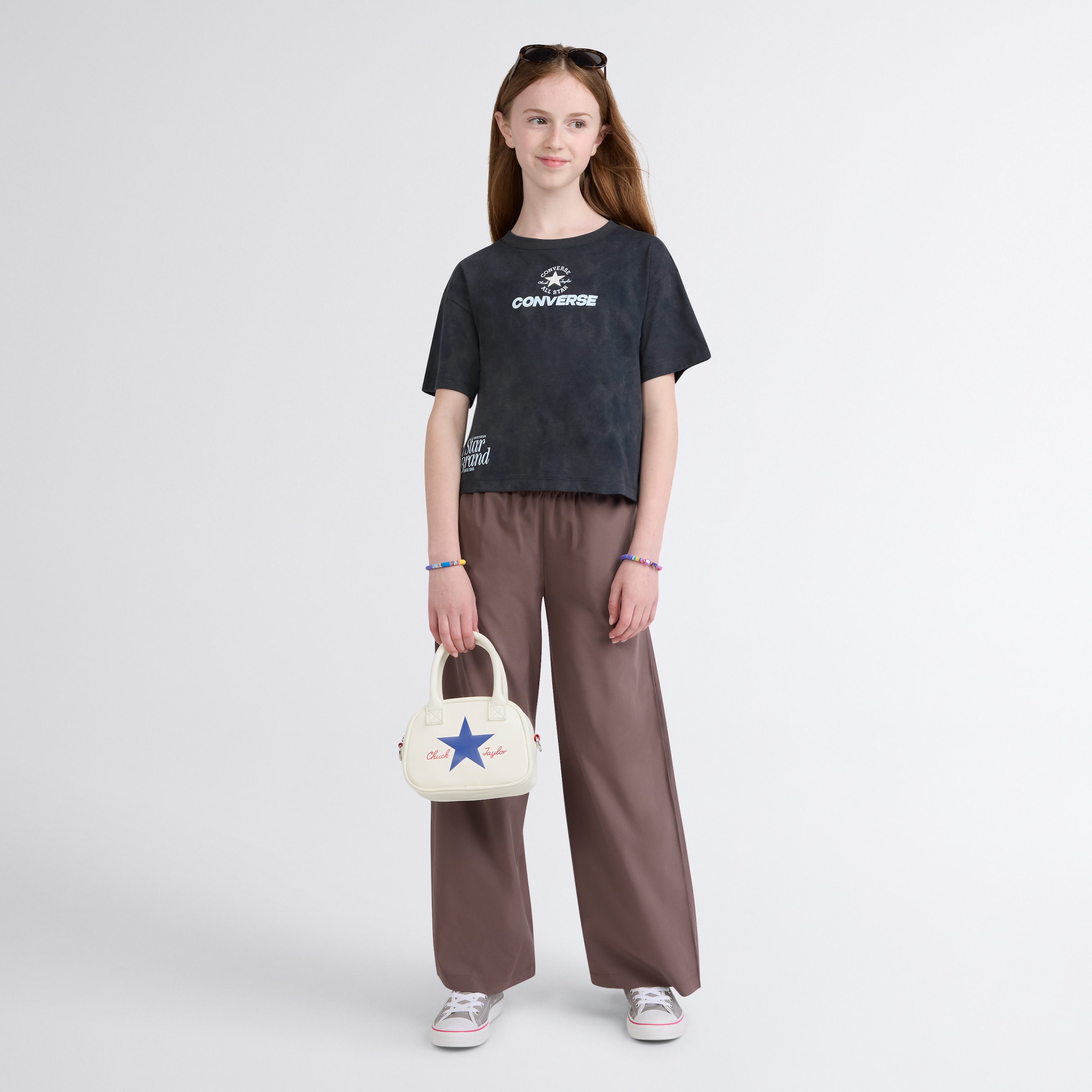 Converse T-Shirt »CNVG PRINTED WASH BOXY TEE« für Kinder, sportlicher Stil, weiches Jersey-Material