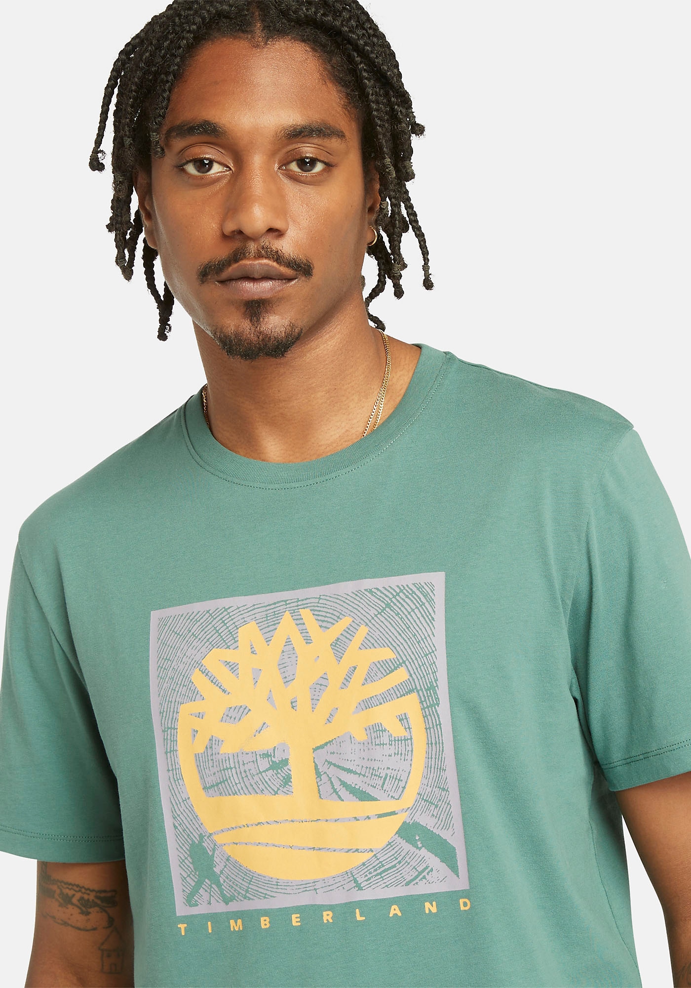 Timberland T-Shirt »Short Sleeve Front Graphic Tee«, in großen Größen