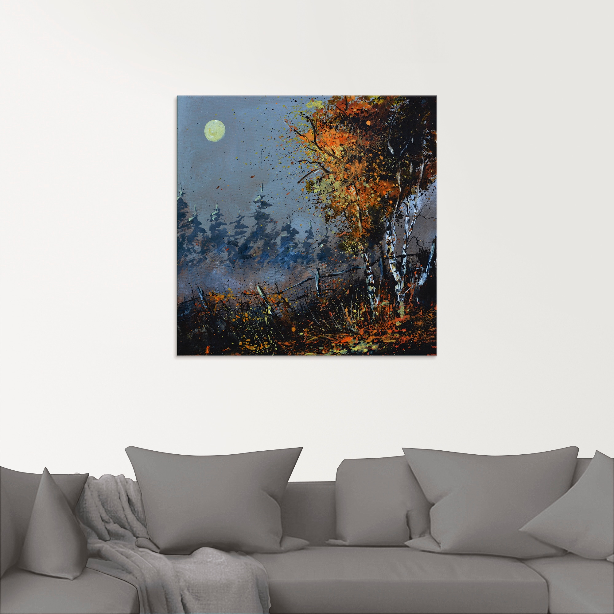 Artland Glasbild »Im Wald«, Wald, (1 St.), in verschiedenen Größen