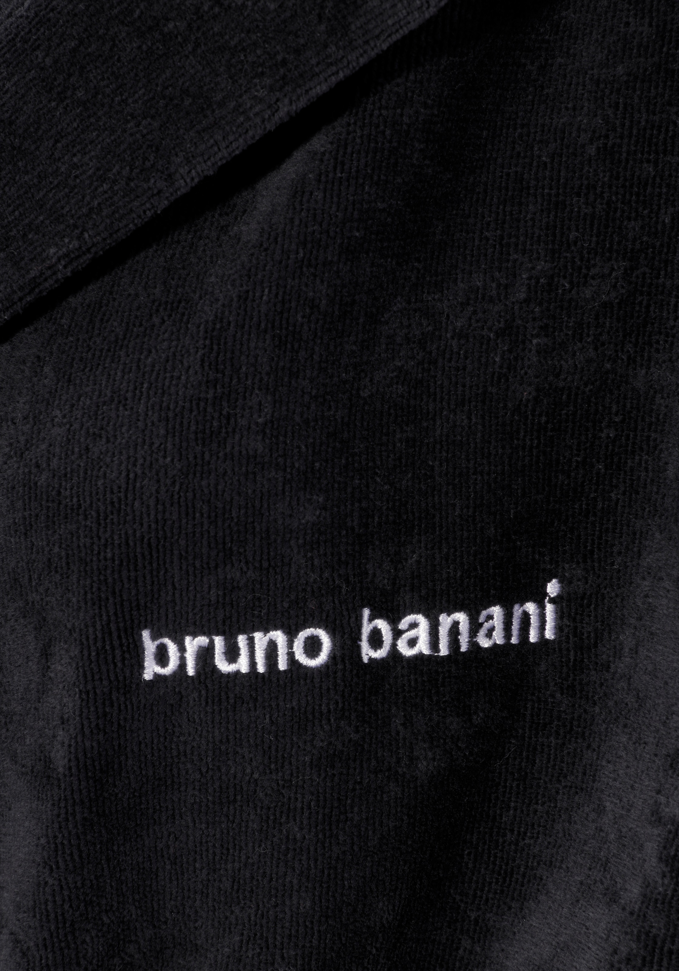 Bruno Banani Unisex-Bademantel »Daniel, ideal für Sauna & Spa, Hotelbademantel, Morgenmantel«, (1 St.), Damen & Herren Bademantel, lang, mit Taschen, S-5XL