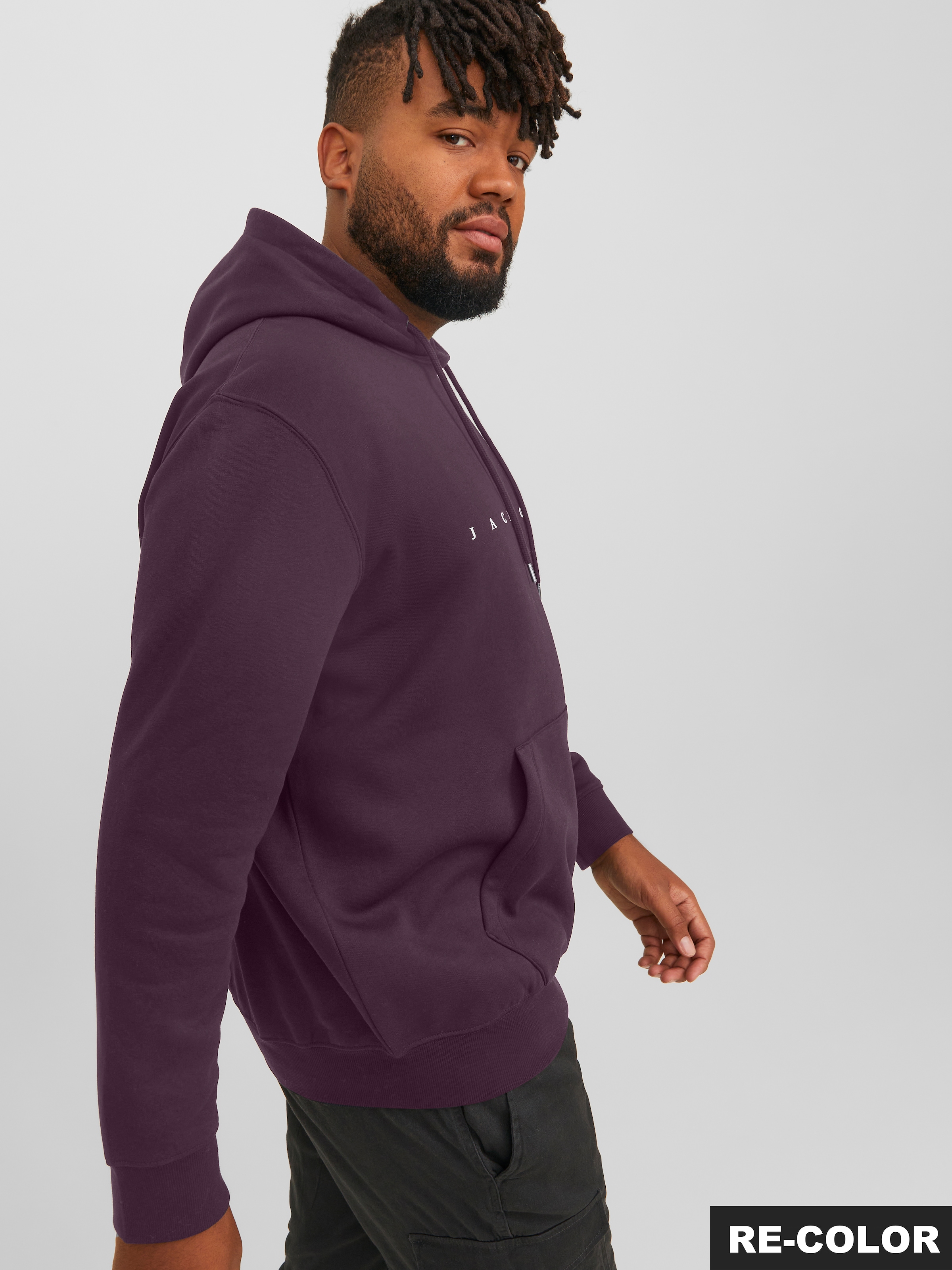 Jack & Jones PlusSize Kapuzensweatshirt »JJESTAR JJ SWEAT HOOD NOOS PLS«, mit Kängurutasche