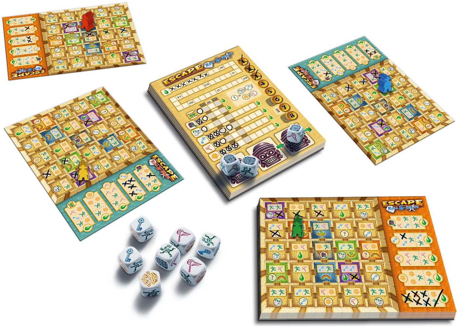Queen Games Spiel »Escape Roll & Write«, Made in Europe