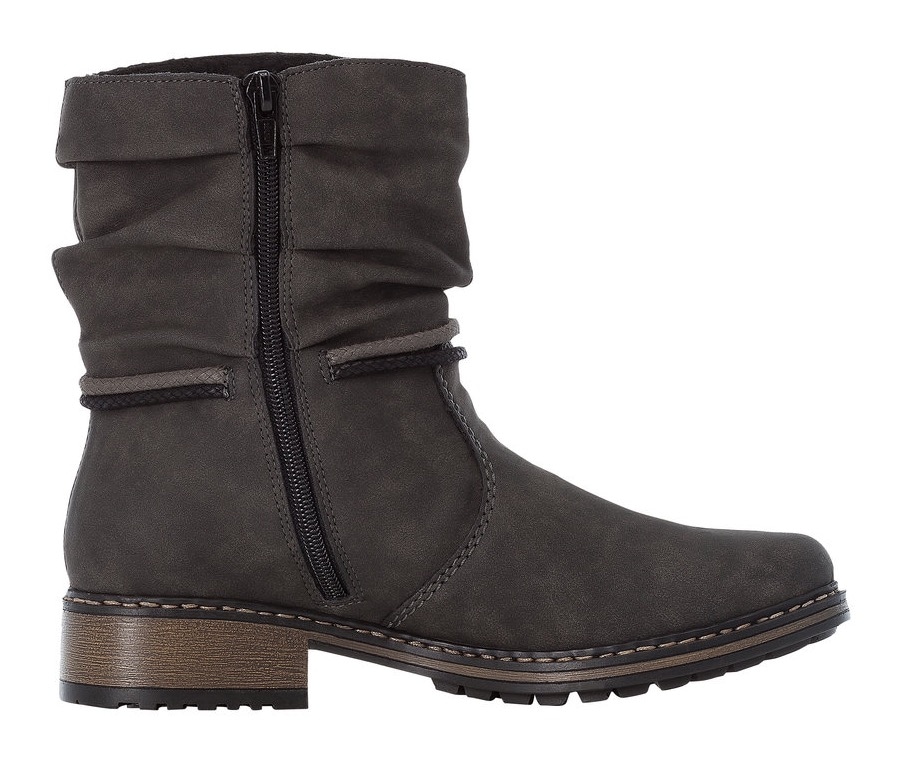 Rieker Winterstiefelette, mit Zierbänder am slouchy Schaft