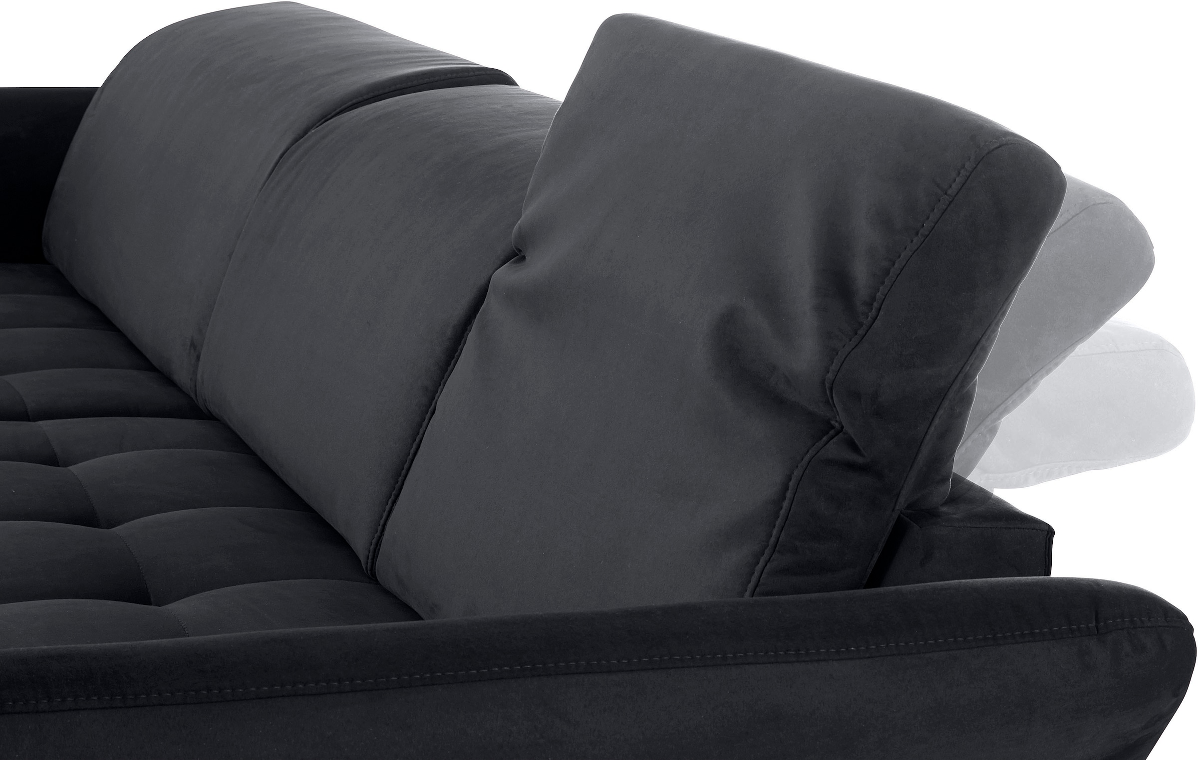 INOSIGN Ecksofa »Fresh L-Form«, Federkern, wahlweise Kopfteilverstellung und motorischer Vorziehsitz