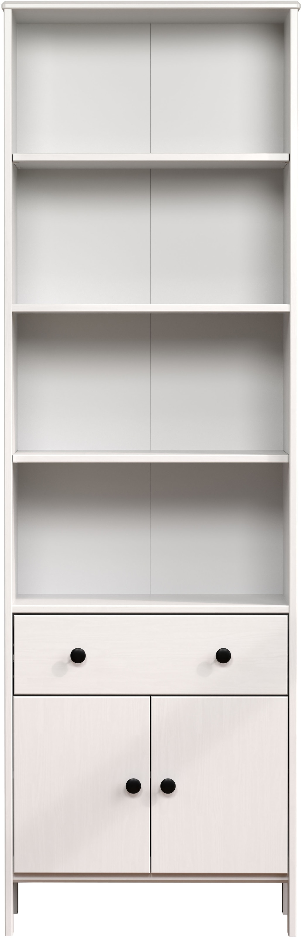 welltime Hochschrank »Kall«, (1 St.), Badezimmerschrank aus Kiefer-Massivholz - Maße (B/T/H) 60/33/188 cm