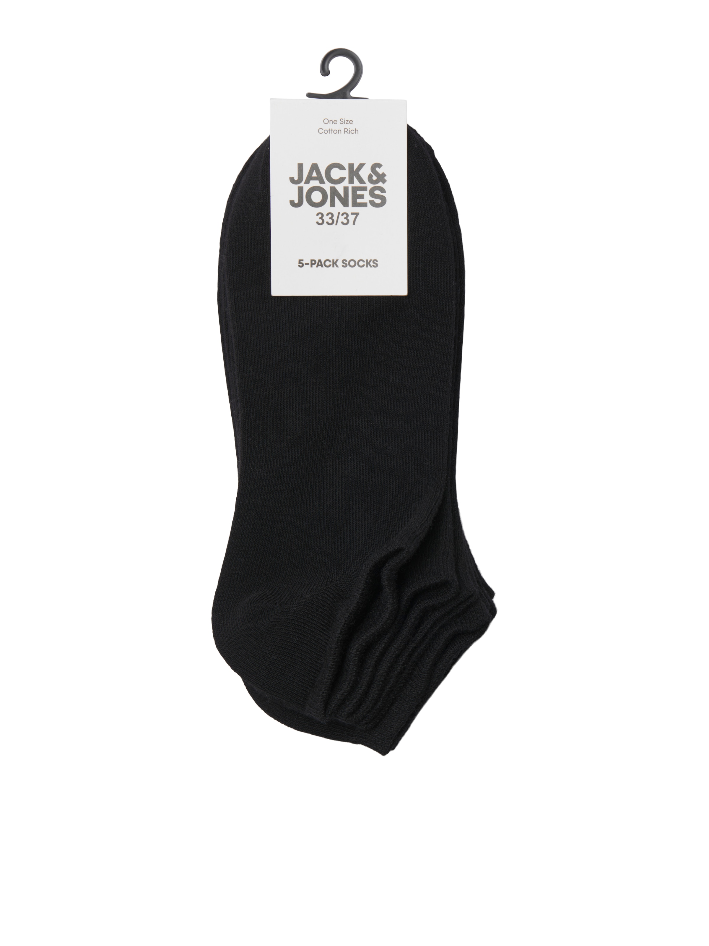 Jack & Jones Junior Socken »JACDONGO im 5er Pack, mit Stretchbund, knöchellang« Packung, 5 Stk. tlg. unifarben, casual, eng, Jersey