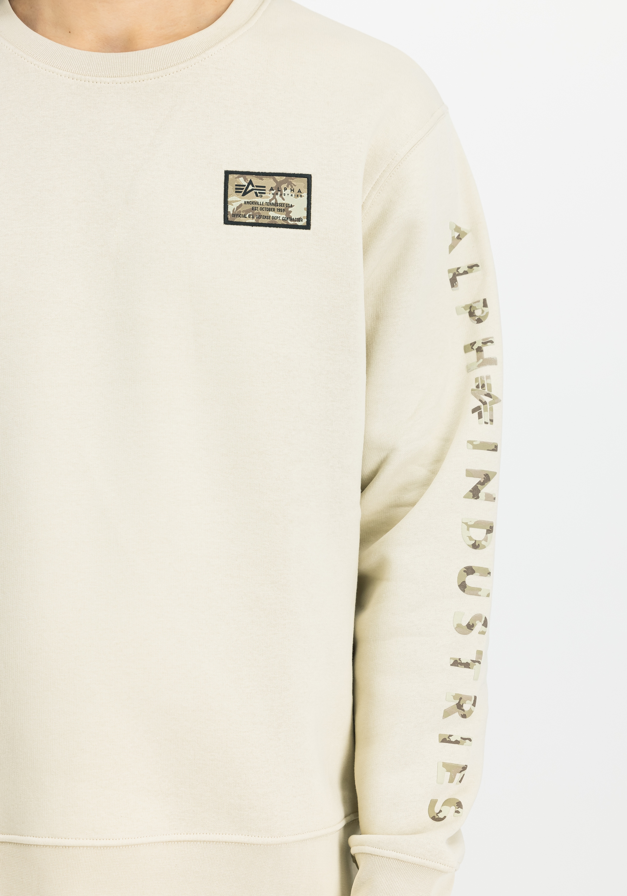 Alpha Industries Sweater »Camo Sleeve Sweatshirt Sweatshirt«