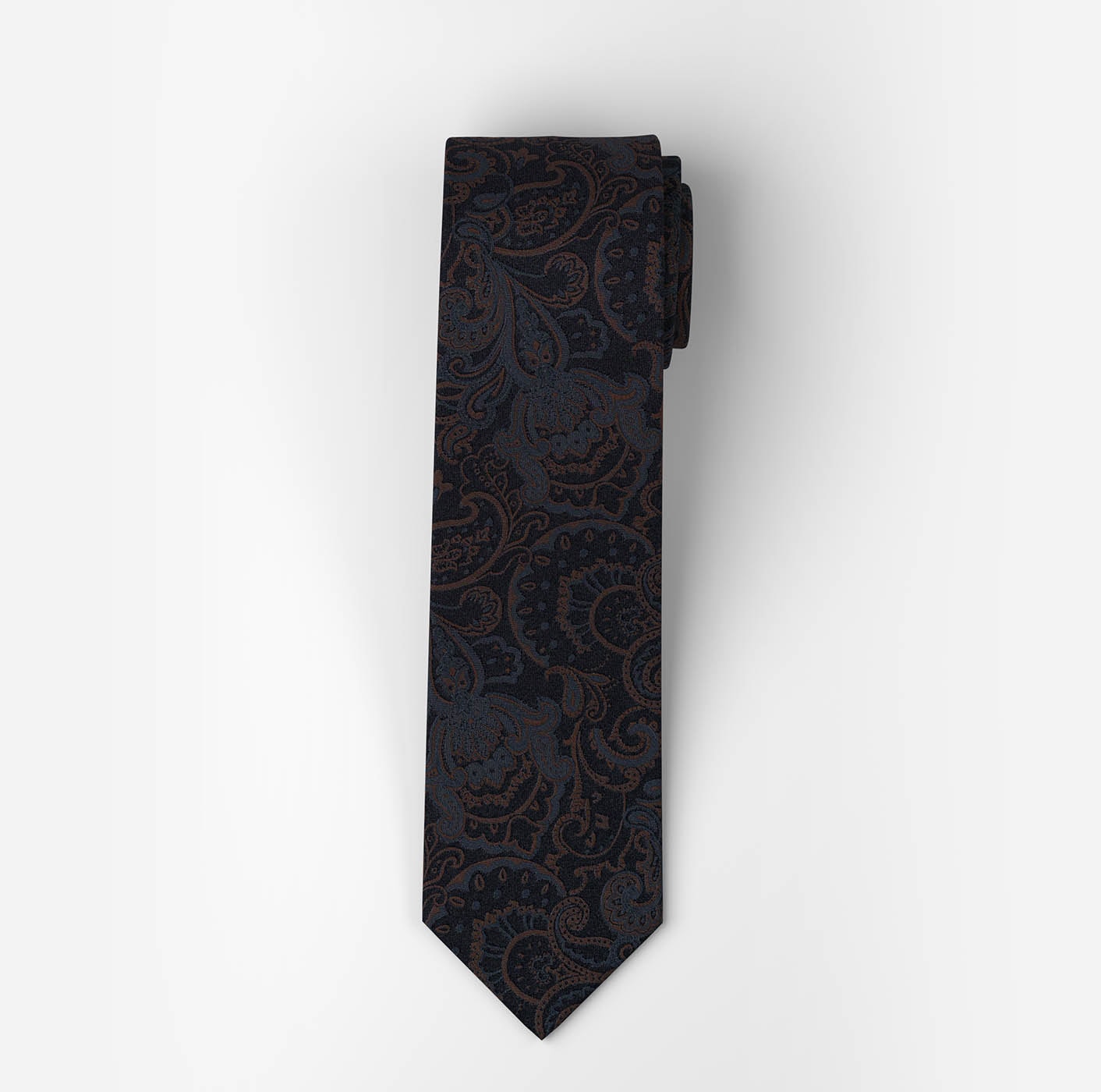 OLYMP Krawatte reine Seide, modisches Muster, 6,5 cm