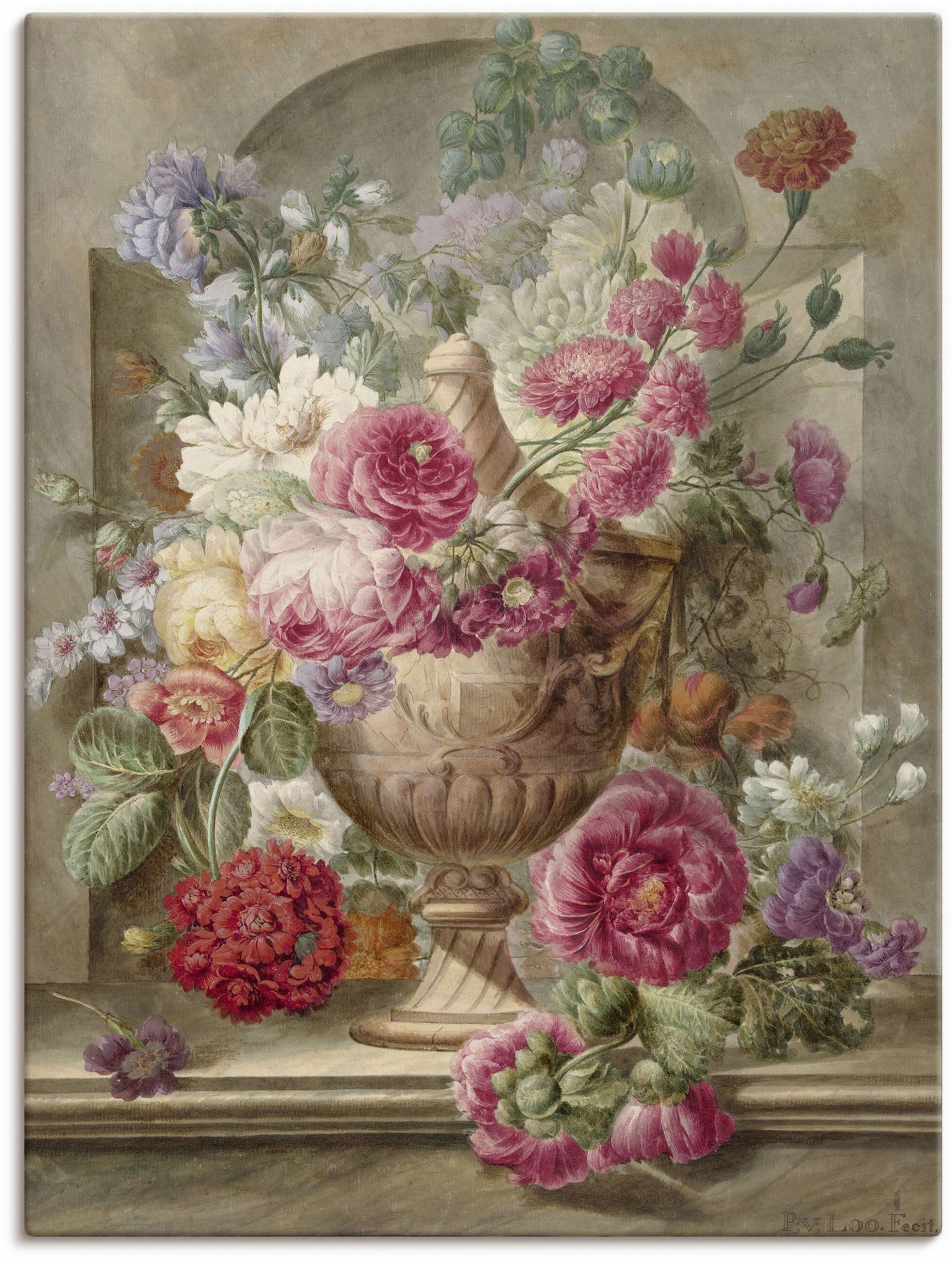 Artland Wandbild »Vase mit Blumen.«, Arrangements, (1 St.), als Leinwandbild, Poster, Wandaufkleber in verschied. Größen