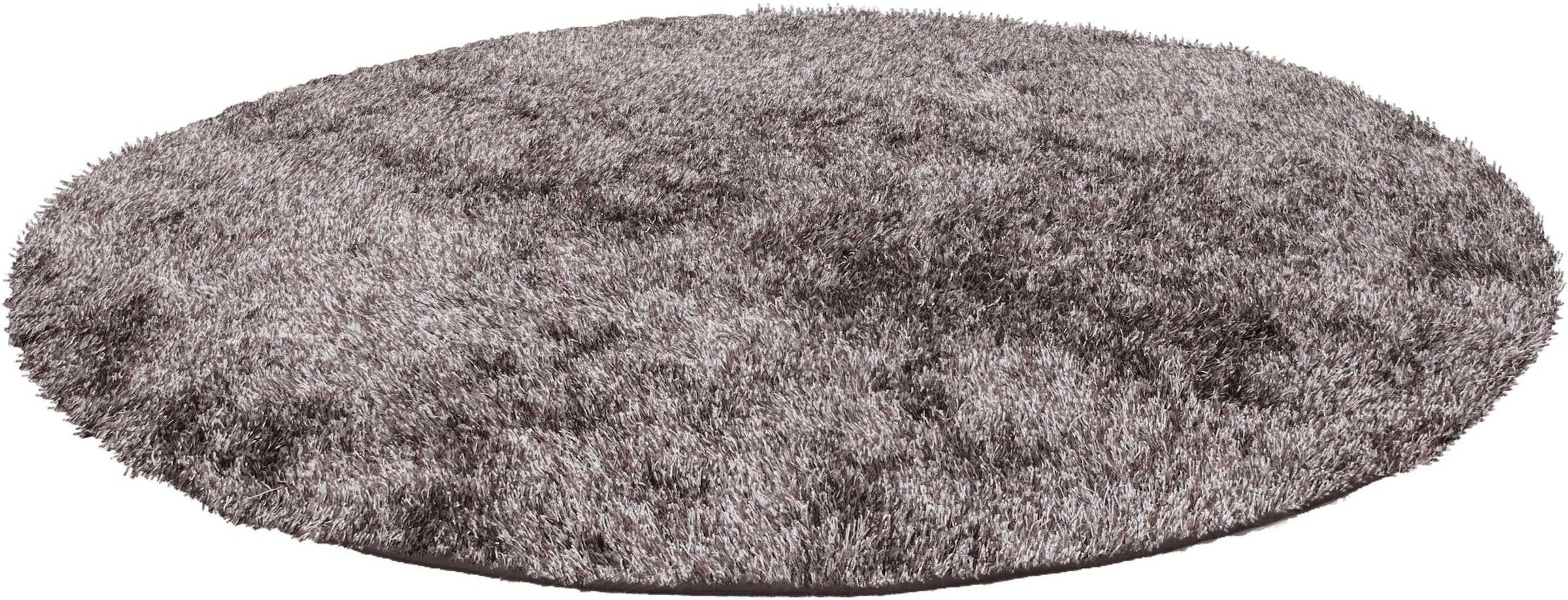 Bruno Banani Hochflor-Teppich »Alga«, rund, 40 mm Höhe, Uni-Farben, besonders weich und kuschelig