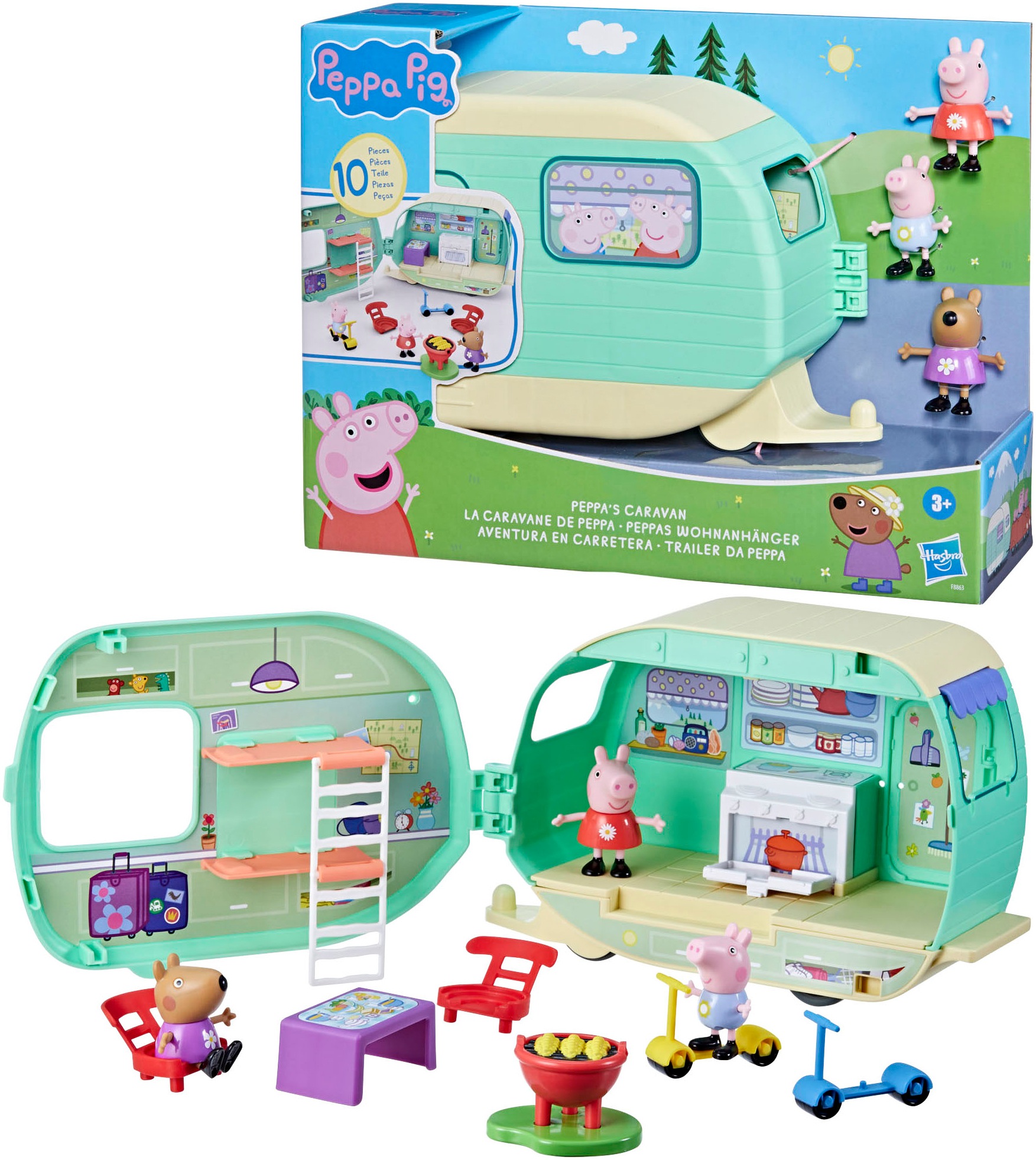 Hasbro Spielwelt »Peppa Pig, Peppas Wohnanhänger«