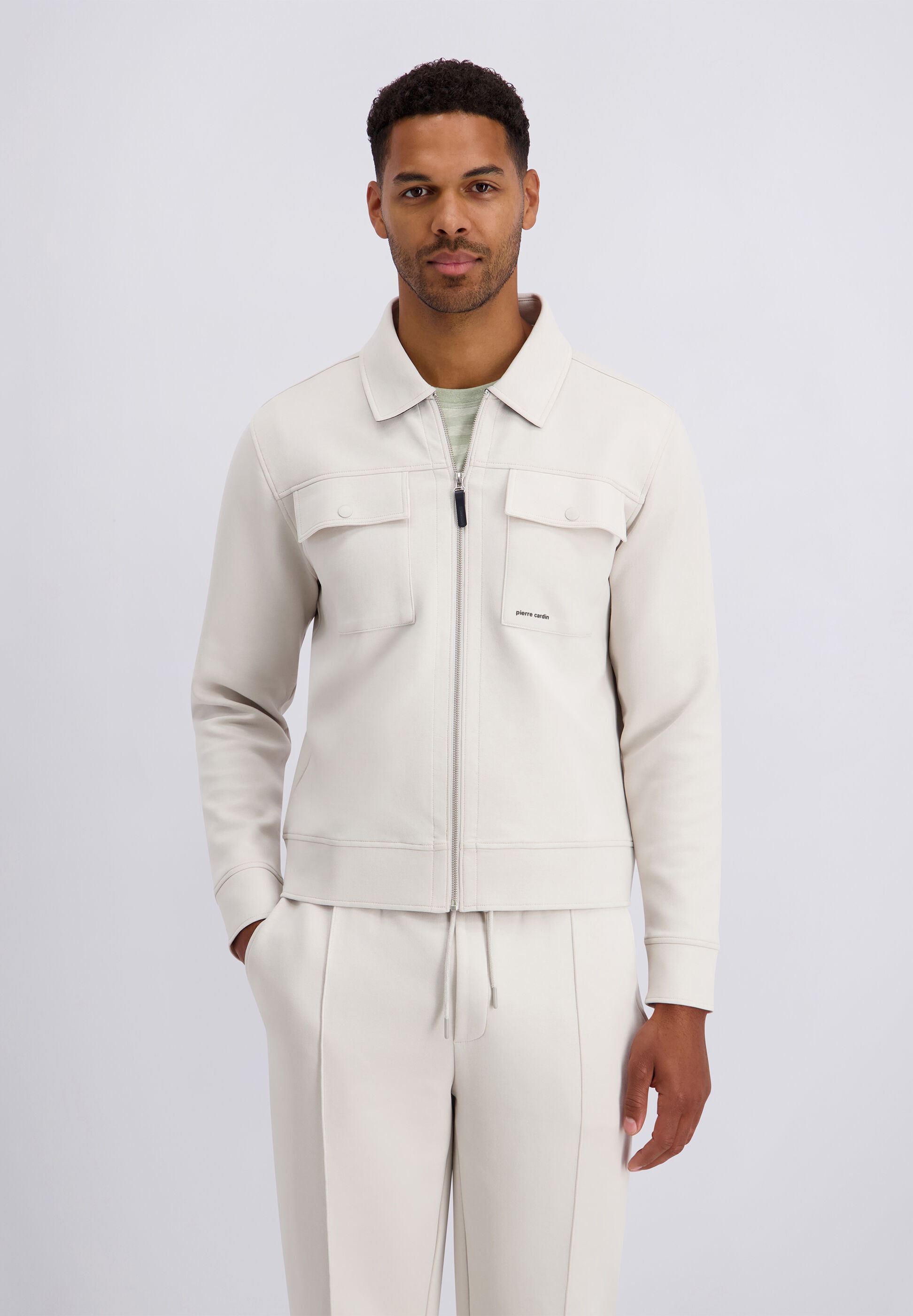 Pierre Cardin Sweatjacke »Pierre Cardin Jacke« Techno Interlock