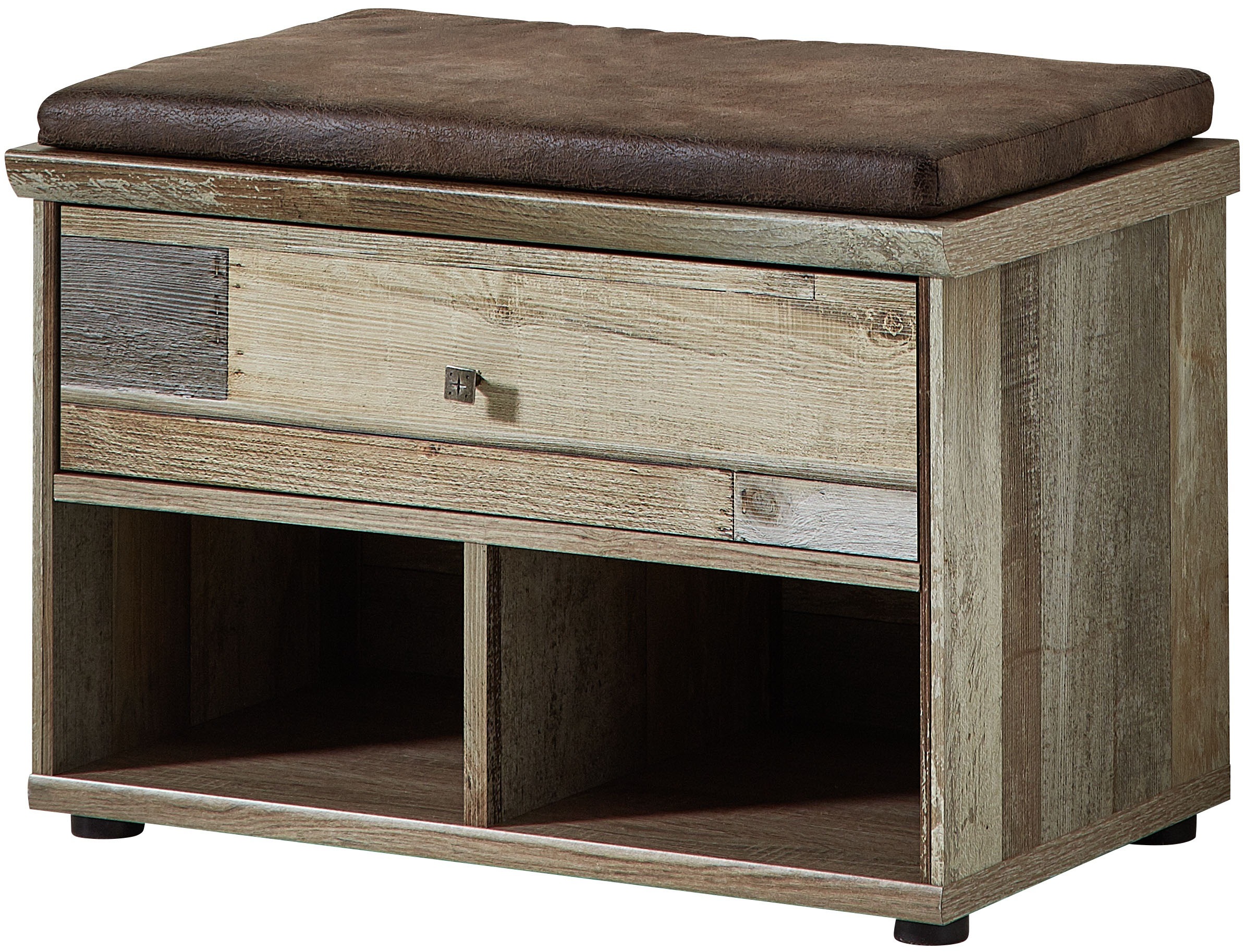 Innostyle Schuhbank »BONANZA« 1 Stk. tlg. 2 Fächer, 1 breite Schublade, abnehmbares Sitzkissen