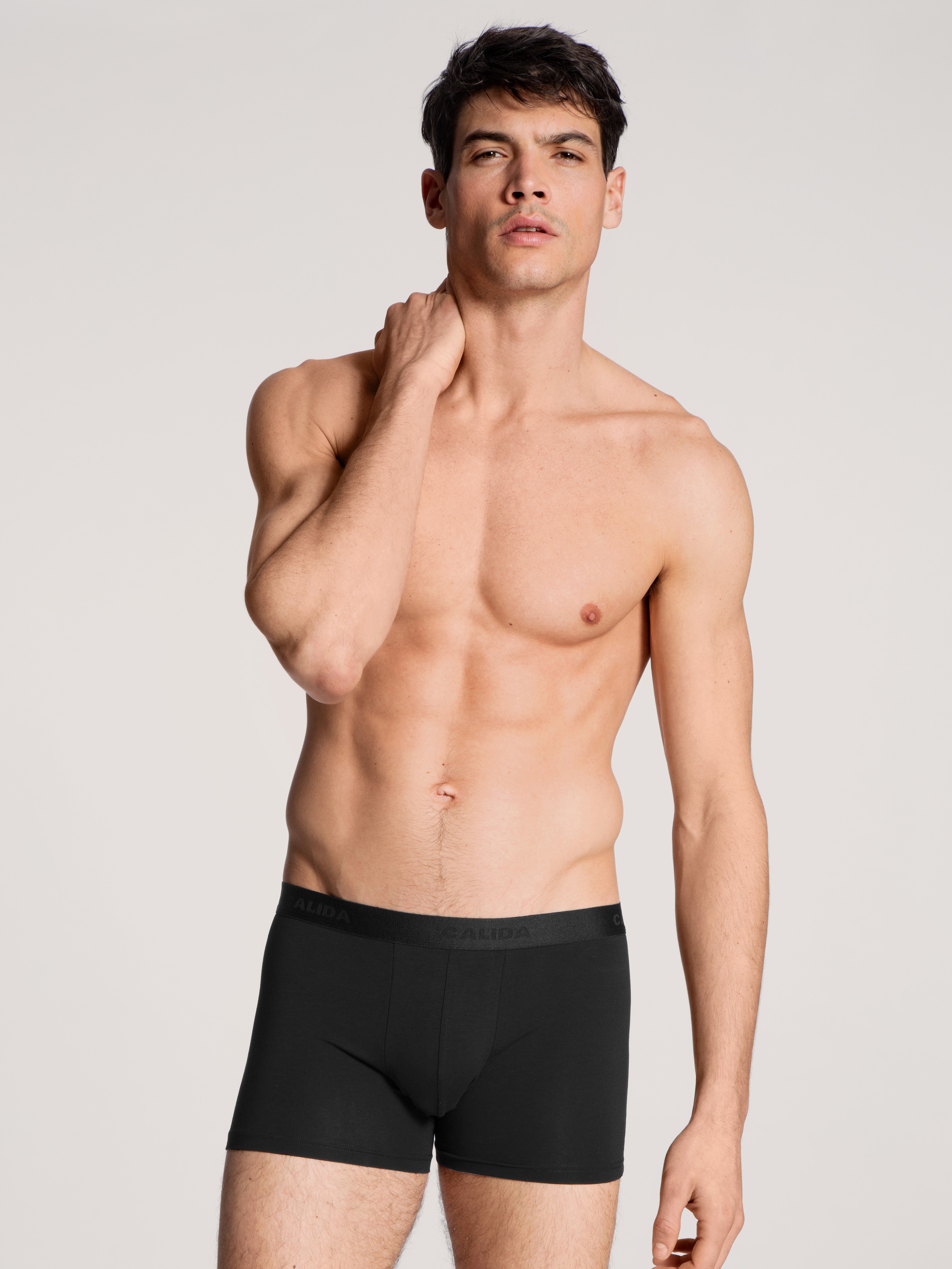 CALIDA Boxershorts »Natural Benefit«, (3er Pack), Single Jersey-Qualität, elastisch
