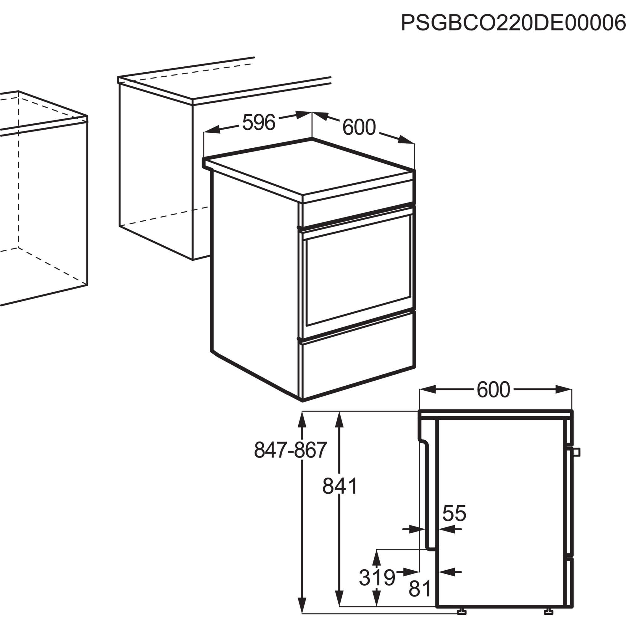 AEG Elektro-Standherd »CCB6206ABW«, mit FlexiRunners™ – Teilauszug (2 Paar), glatte Innenwände aus CLEAN-Emaille