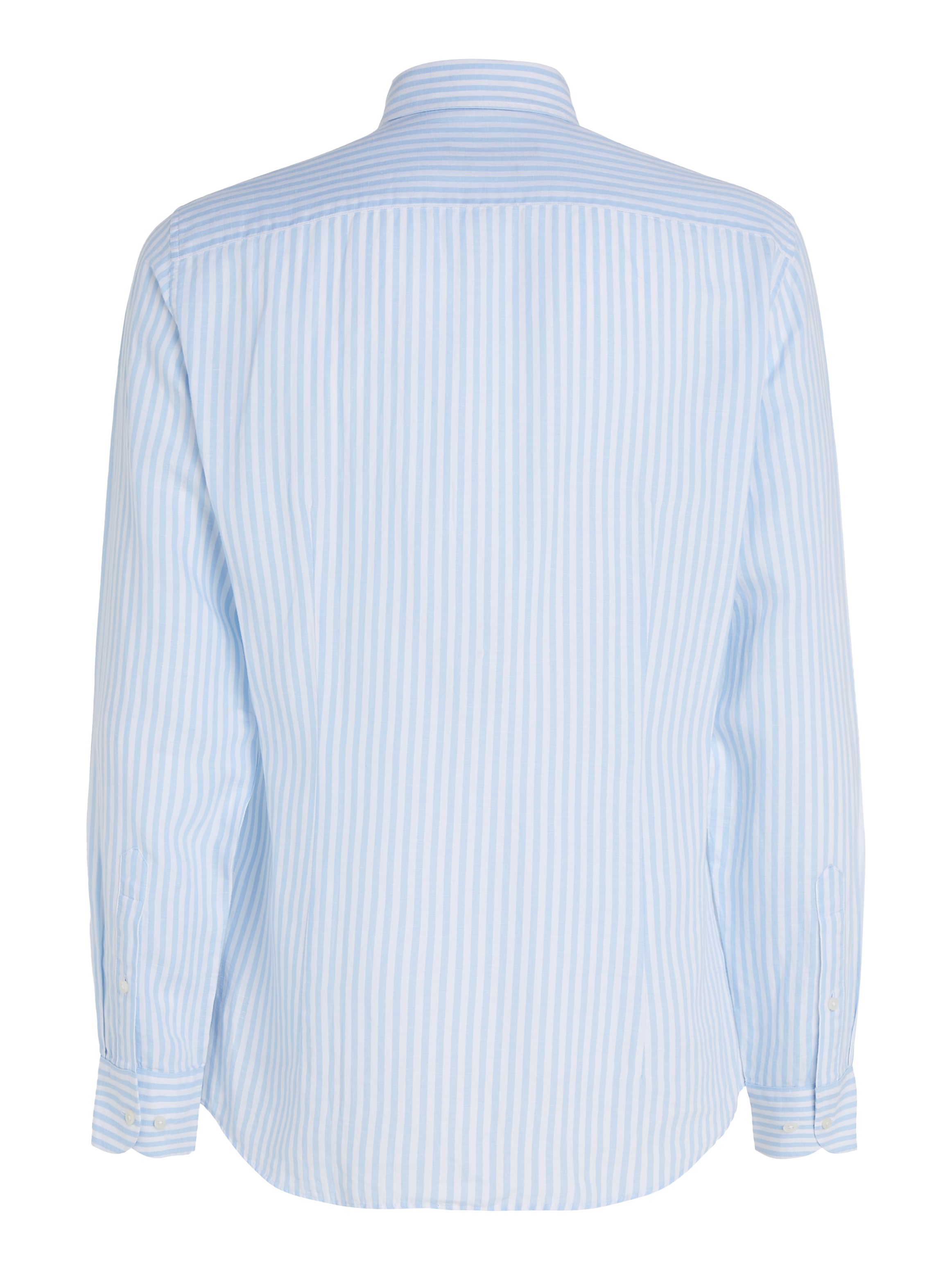 Tommy Hilfiger Langarmhemd »CL W-COTTON LINEN STRIPE SHIRT«, modisch gestreift