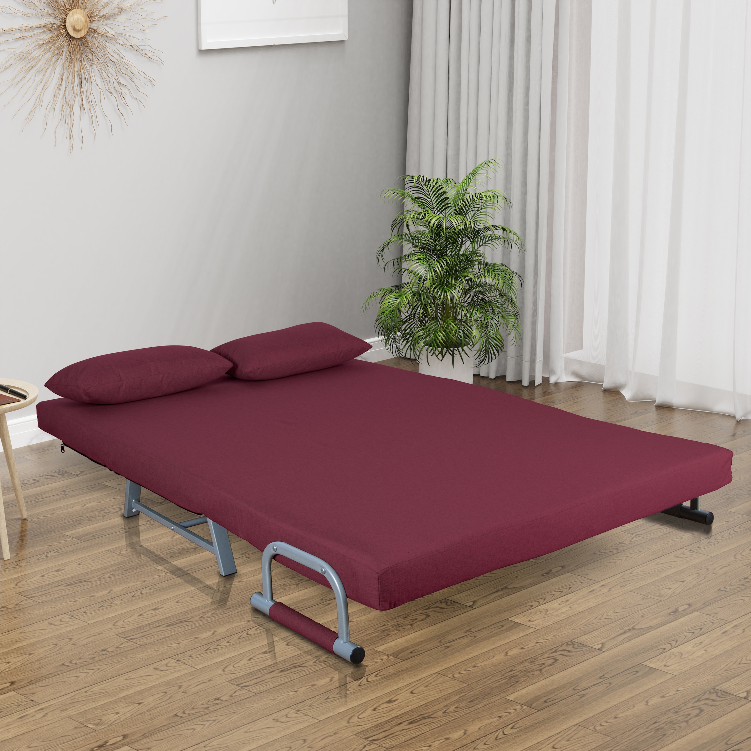 VCM Schlafsofa »VCM Schlafsofa | Polyester-Stoff | Maße H. 95 x B. 127 x T. 78 cm | Sofa mit Schlaffunktion | Schlafsofa - Kolino«, (VCM Kolino)