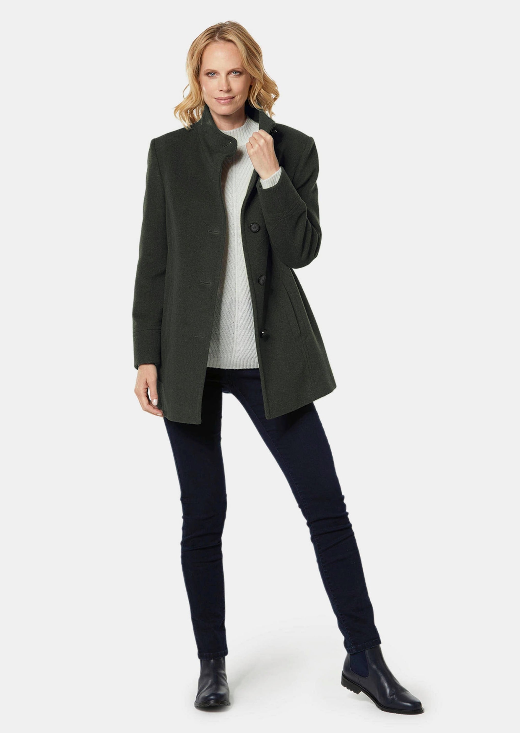 GOLDNER Wolljacke »Kurzgröße Wolljacke mit feinen Details« Vielseitig zu kombinieren