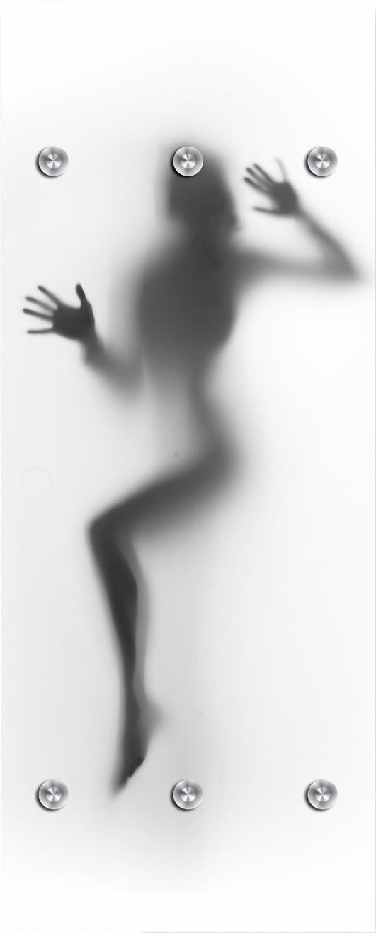 queence Garderobenpaneel »Frau verschwommen«, mit 6 Haken, 50 x 120 cm