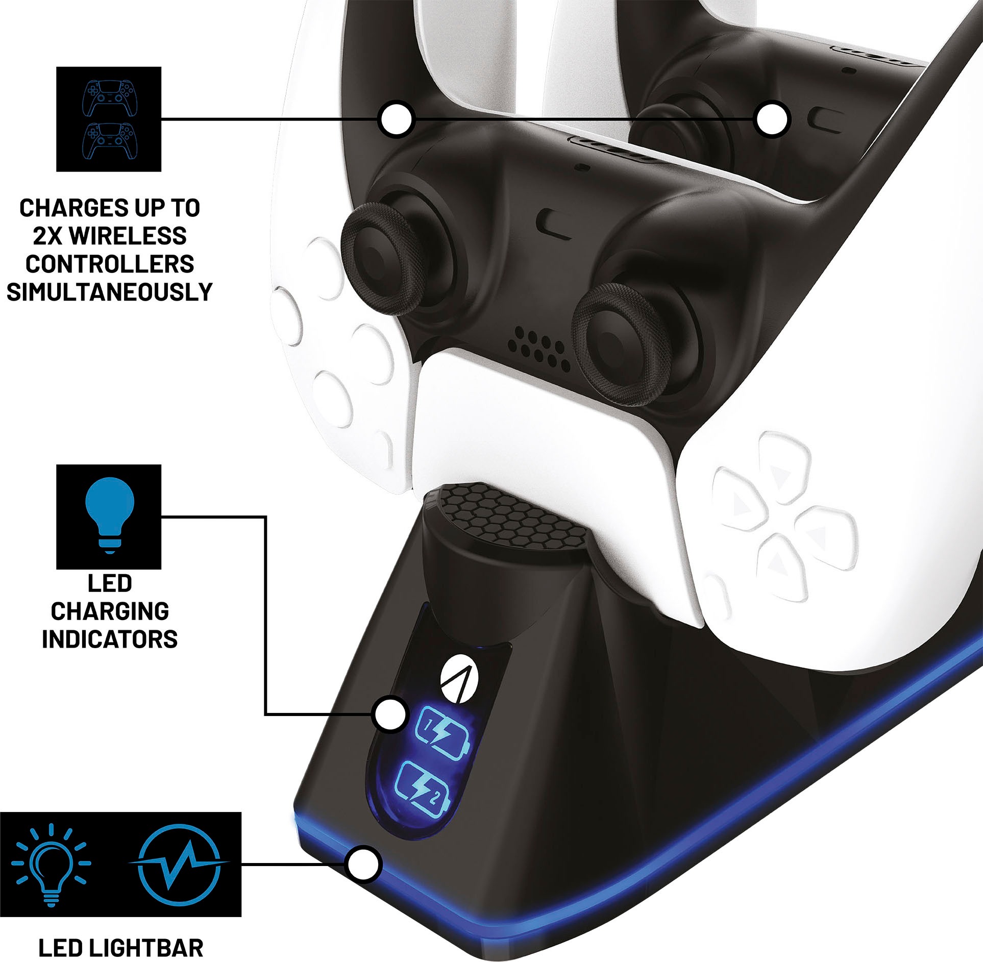 Stealth Controller-Ladestation »PS5 Twin Charging Dock inkl. Kabel«