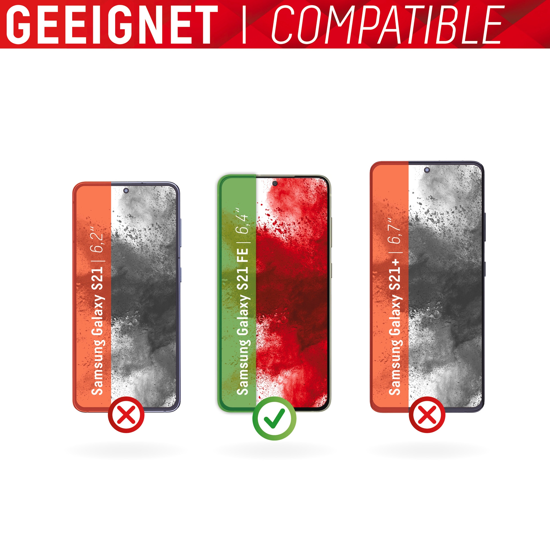 Displex Displayschutzglas »Smart Glass - Samsung Galaxy S21 FE«