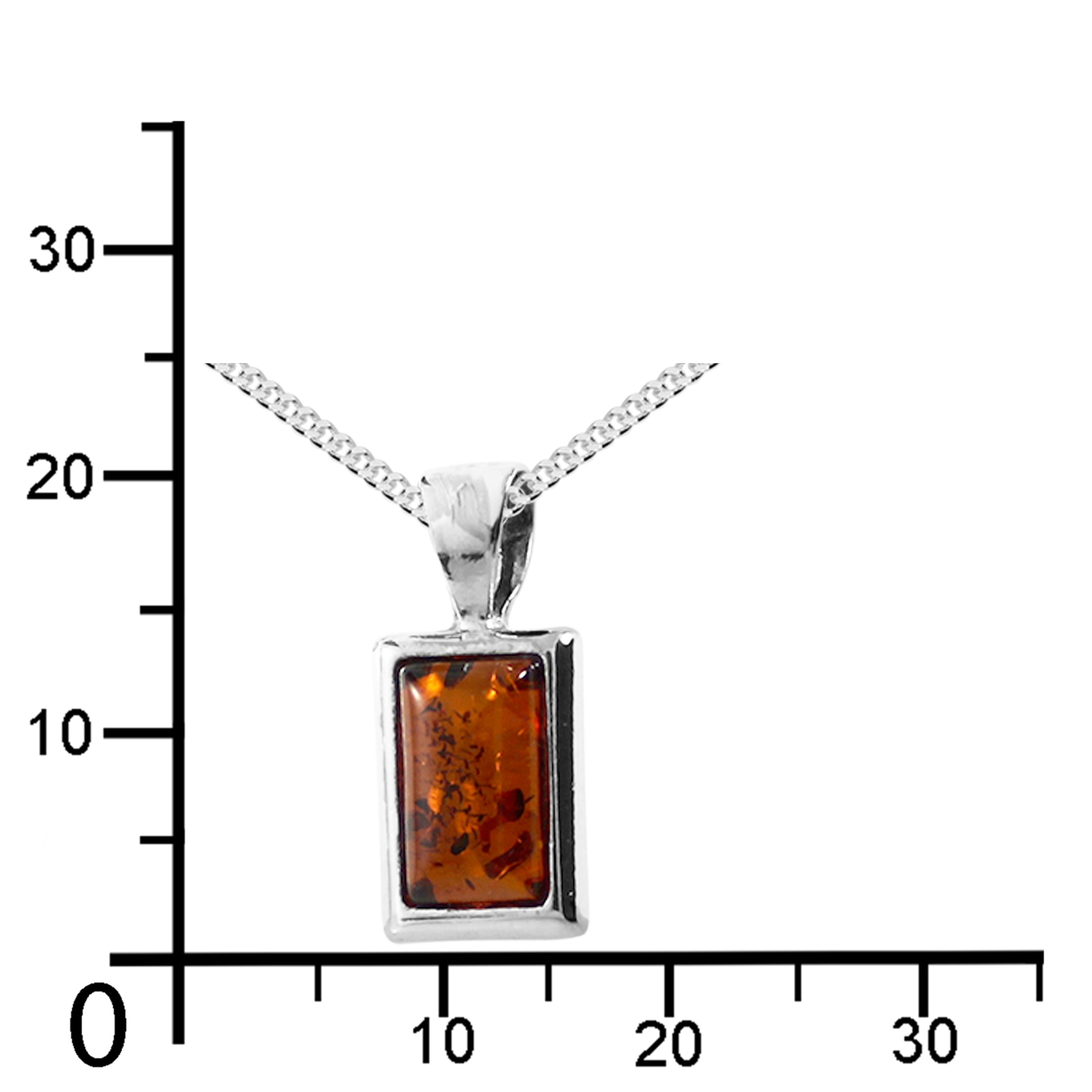 OSTSEE-SCHMUCK Kette mit Anhänger »- Rabina - Silber 925/000 - Bernstein«