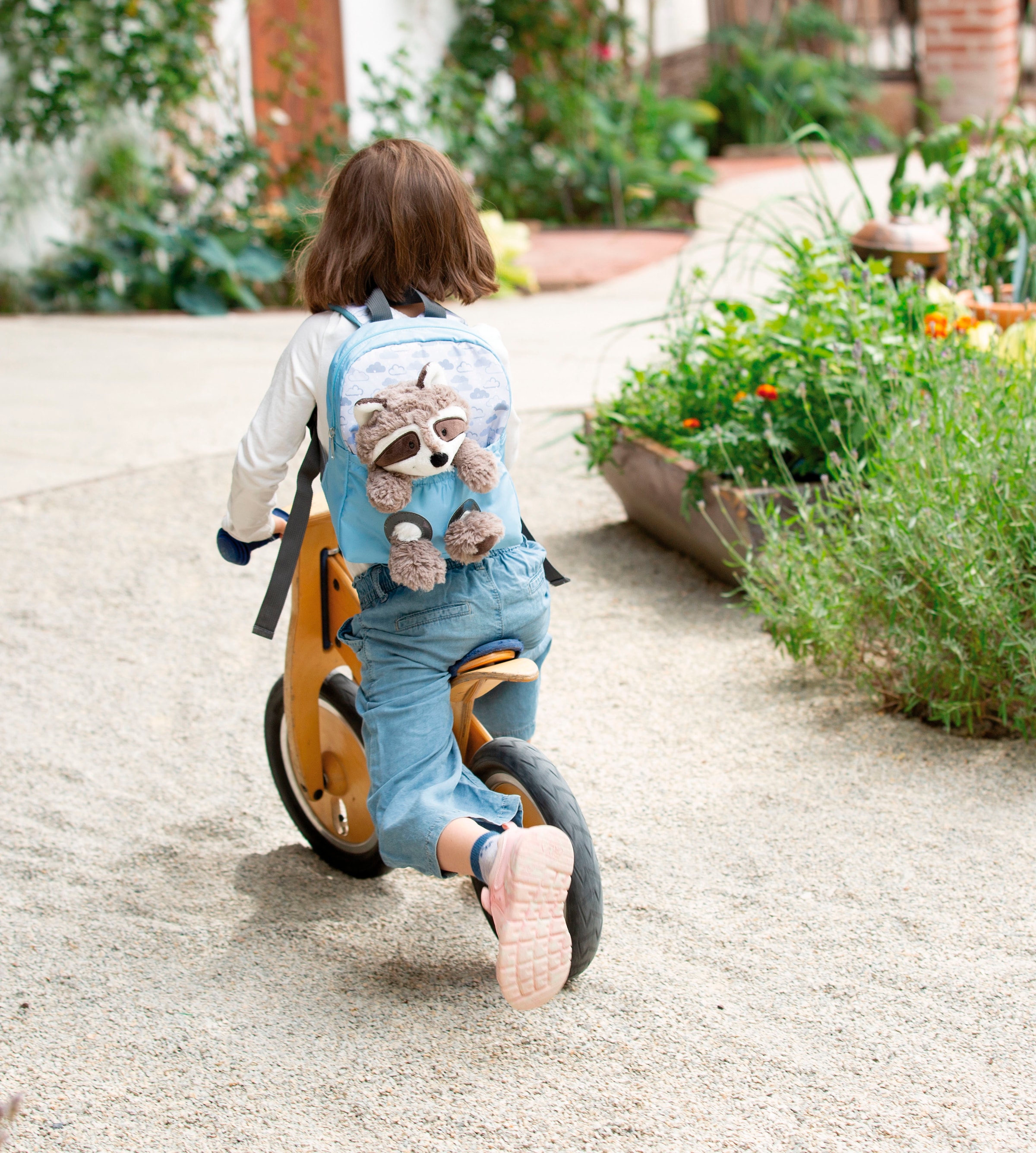 Nici Kinderrucksack »Travel Friends, Rucksack mit Plüsch Waschbär, 25 cm«