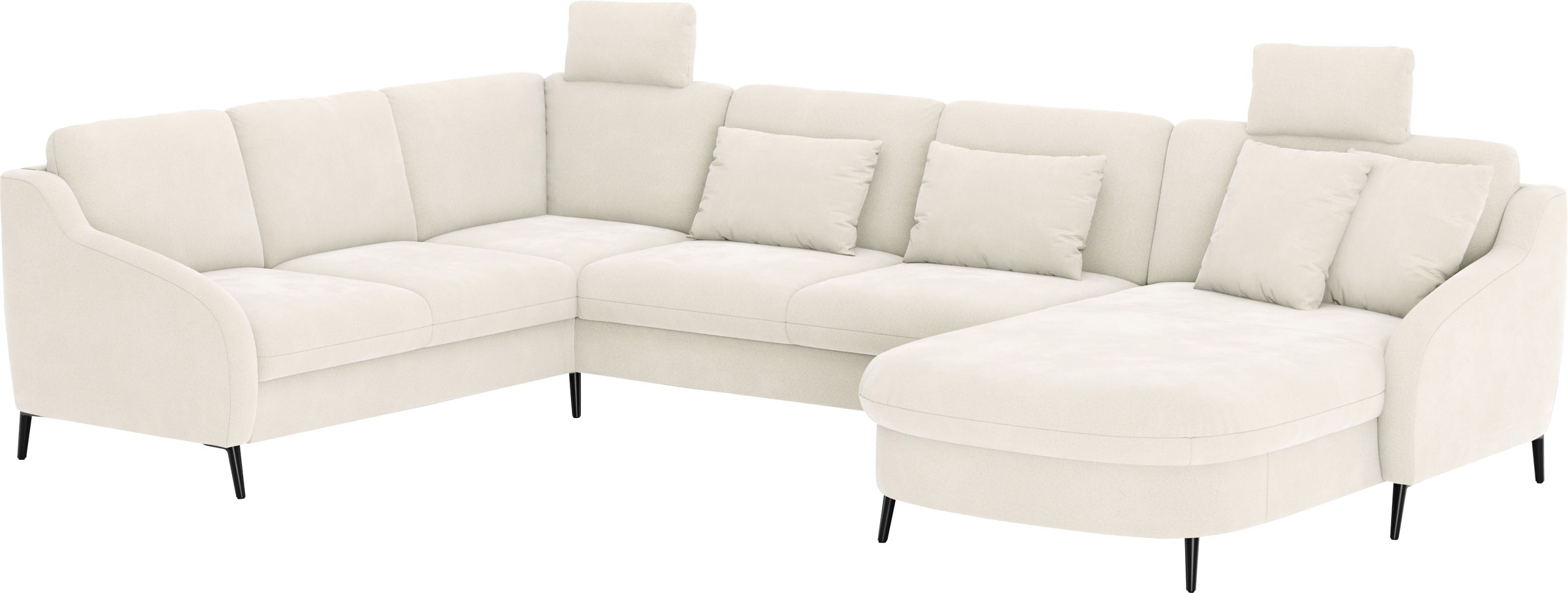 sit&more Wohnlandschaft »Soul U-Form«, wahlweise mit Bettfunktion und Bettkasten oder Schubkasten
