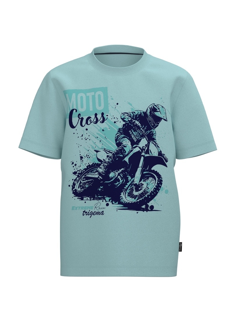 Trigema T-Shirt »TRIGEMA T Shirt mit Printmotiv "Moto Cross"« 1