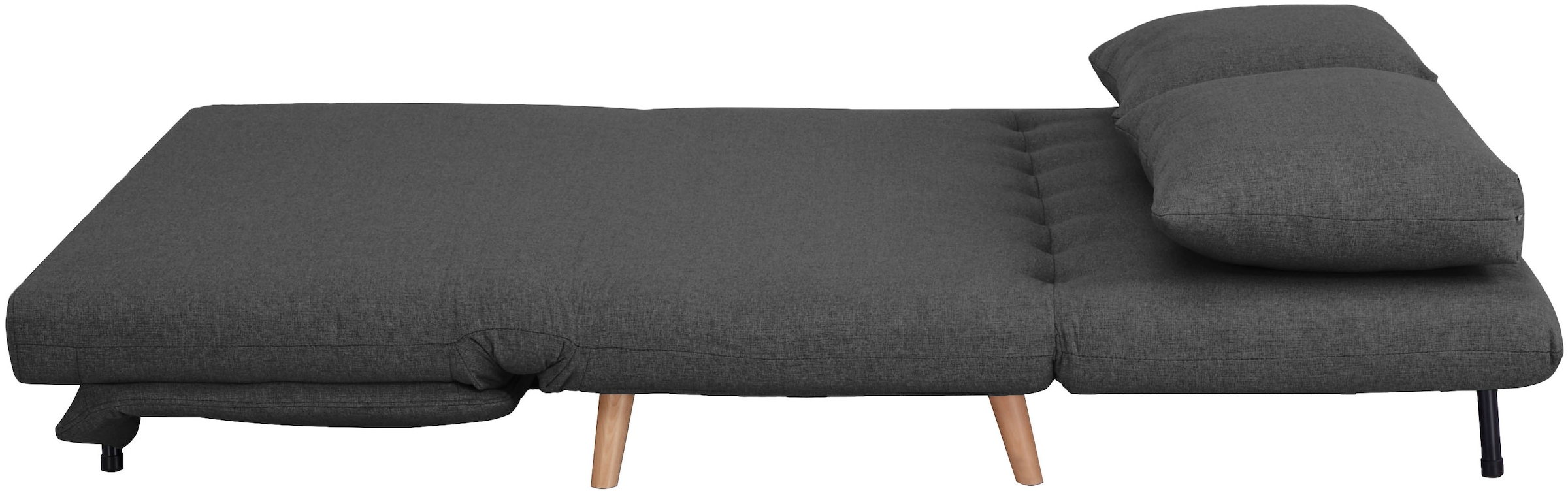 Home affaire 2-Sitzer »AINSLEY 140 cm - verstellbare Rückenlehne« wandelbar zum Gästebett, Relaxsofa, Webstoff u. Cord-Bezug