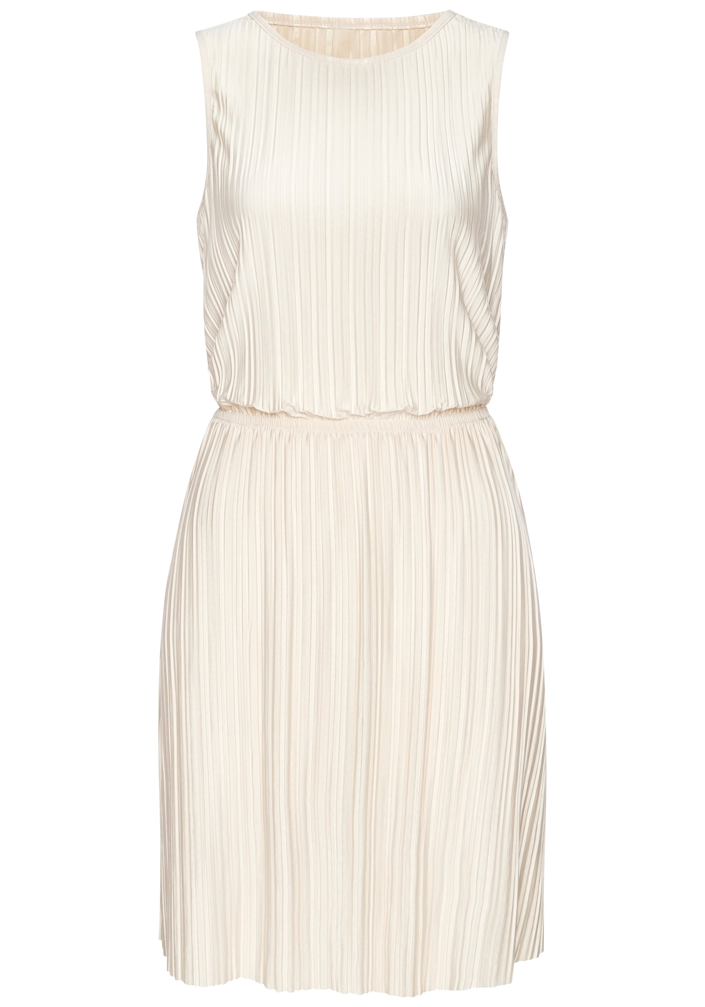 LASCANA Plisseekleid »aus schimmernder Ware« Ohne Taschen Partykleid, festliches Sommerkleid, Cocktailkleid