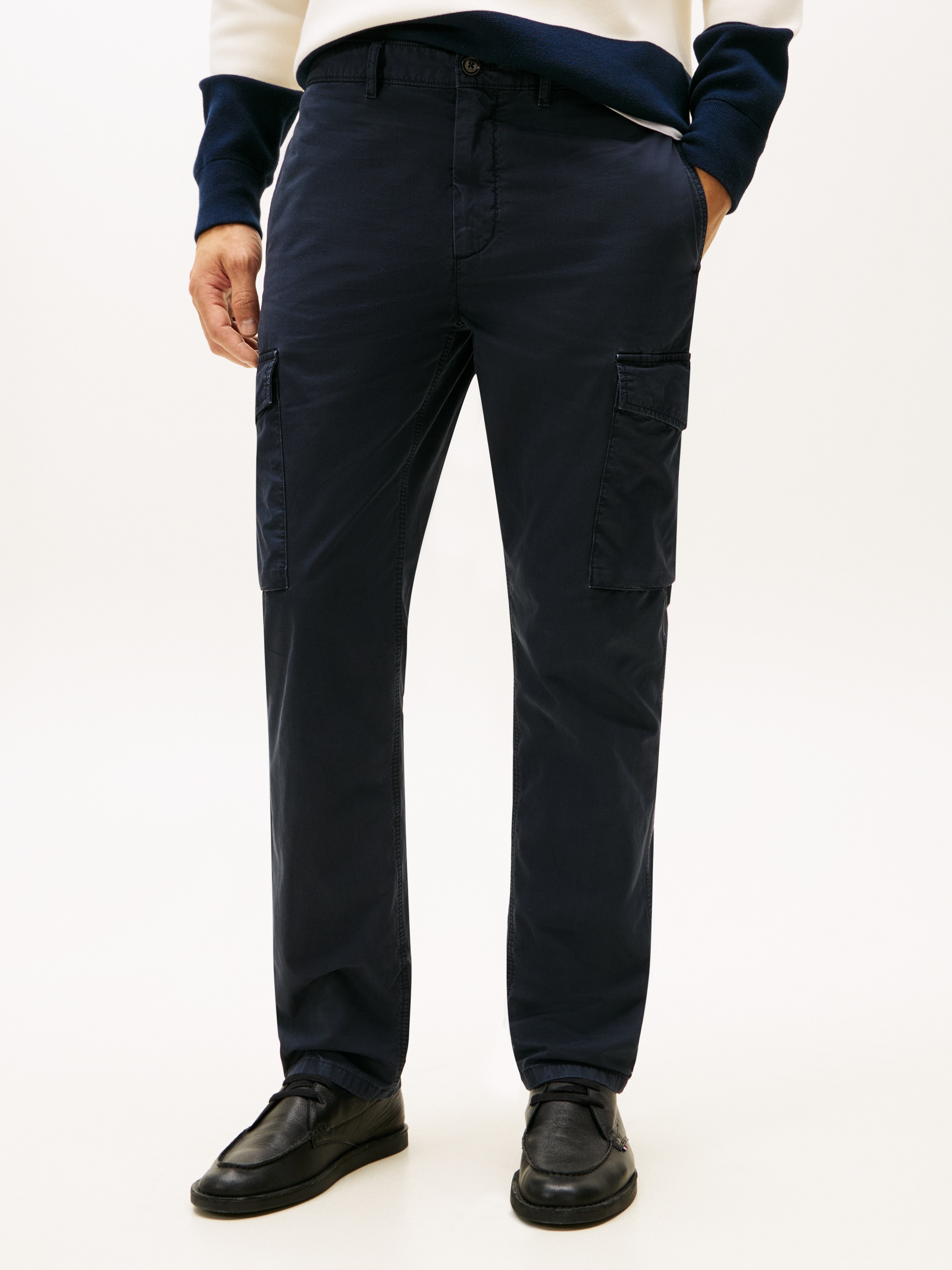 Tommy Hilfiger Cargohose »DENTON LW TWILL«, Straight Fit, Baumwolle