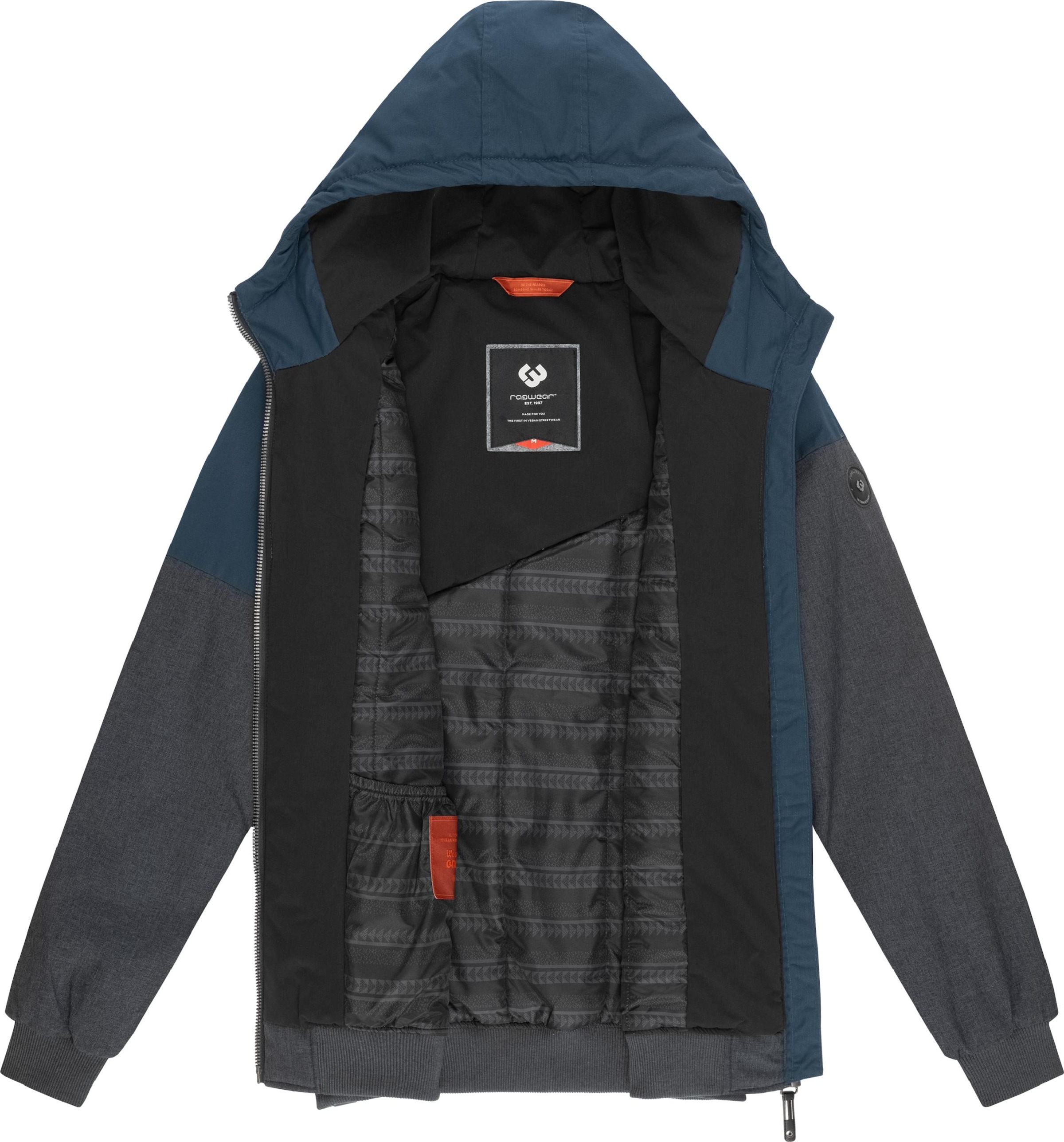 Ragwear Winterjacke »Winterjacke Wings«, mit Kapuze, stylische Herren Outdoorjacke mit großer Kapuze