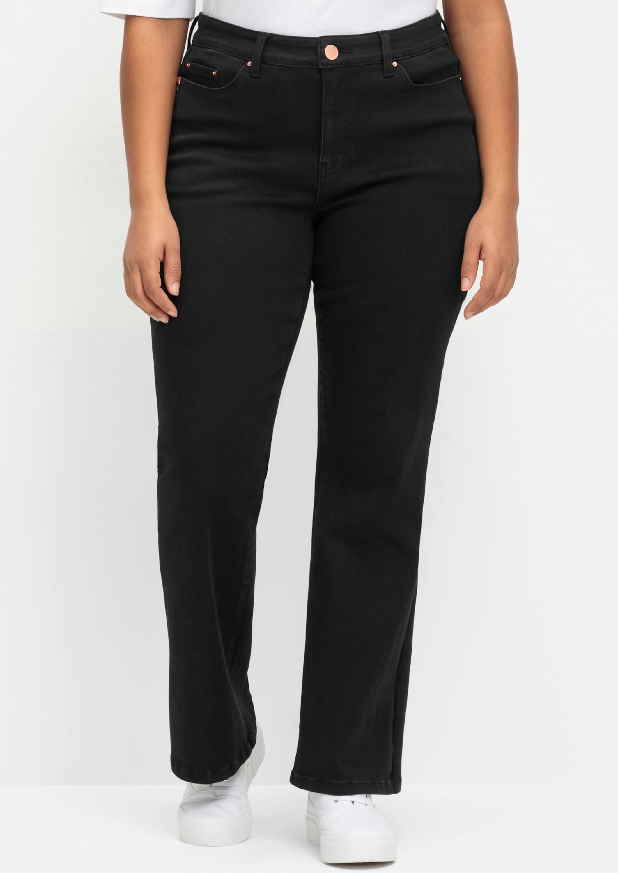 Sheego Bootcut-Jeans »Bootcut-Jeans Jeans mit Bodyforming-Effekt, Bootcut«