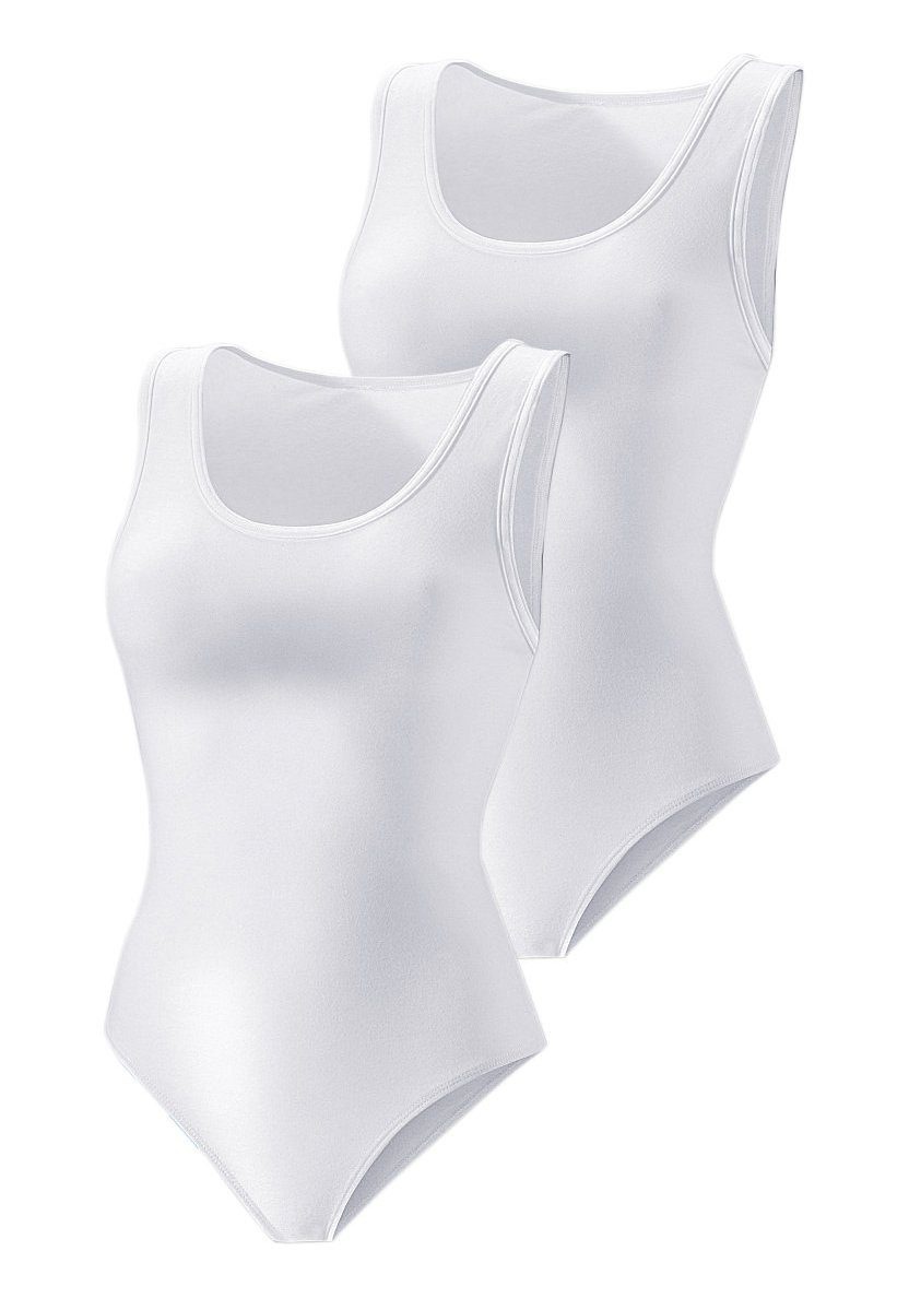 Vivance Shirtbody, (2er-Pack), aus Baumwoll-Stretch-Qualität