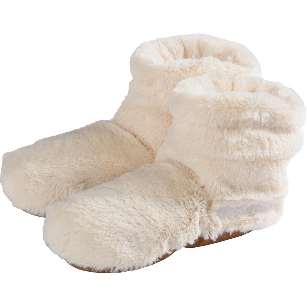 Warmies® Wärmekissen »Slippies™ Boots Deluxe beige, Gr. 37-42«, mit Lavendelduft