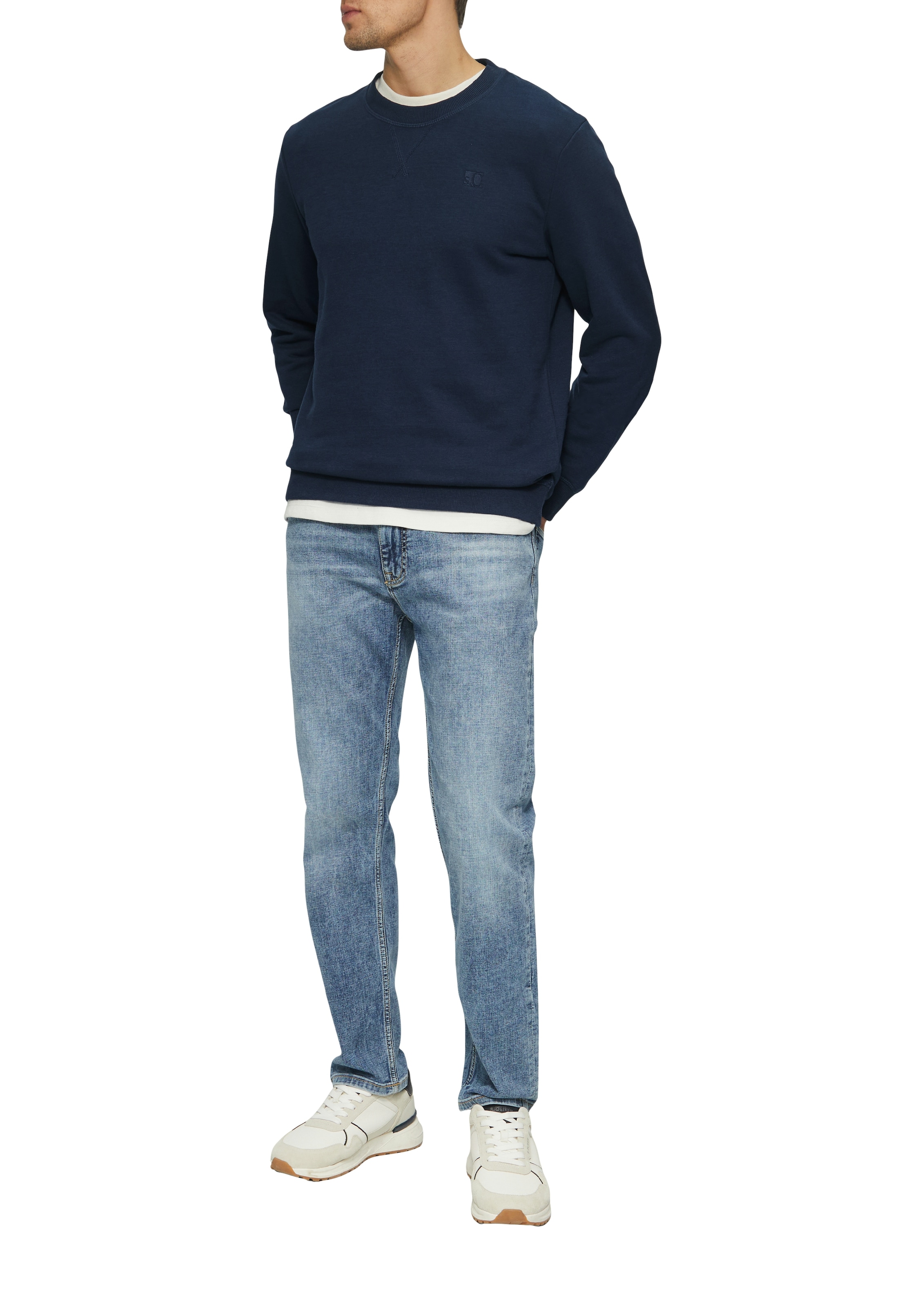s.Oliver Sweatshirt, mit Logo Stickerei