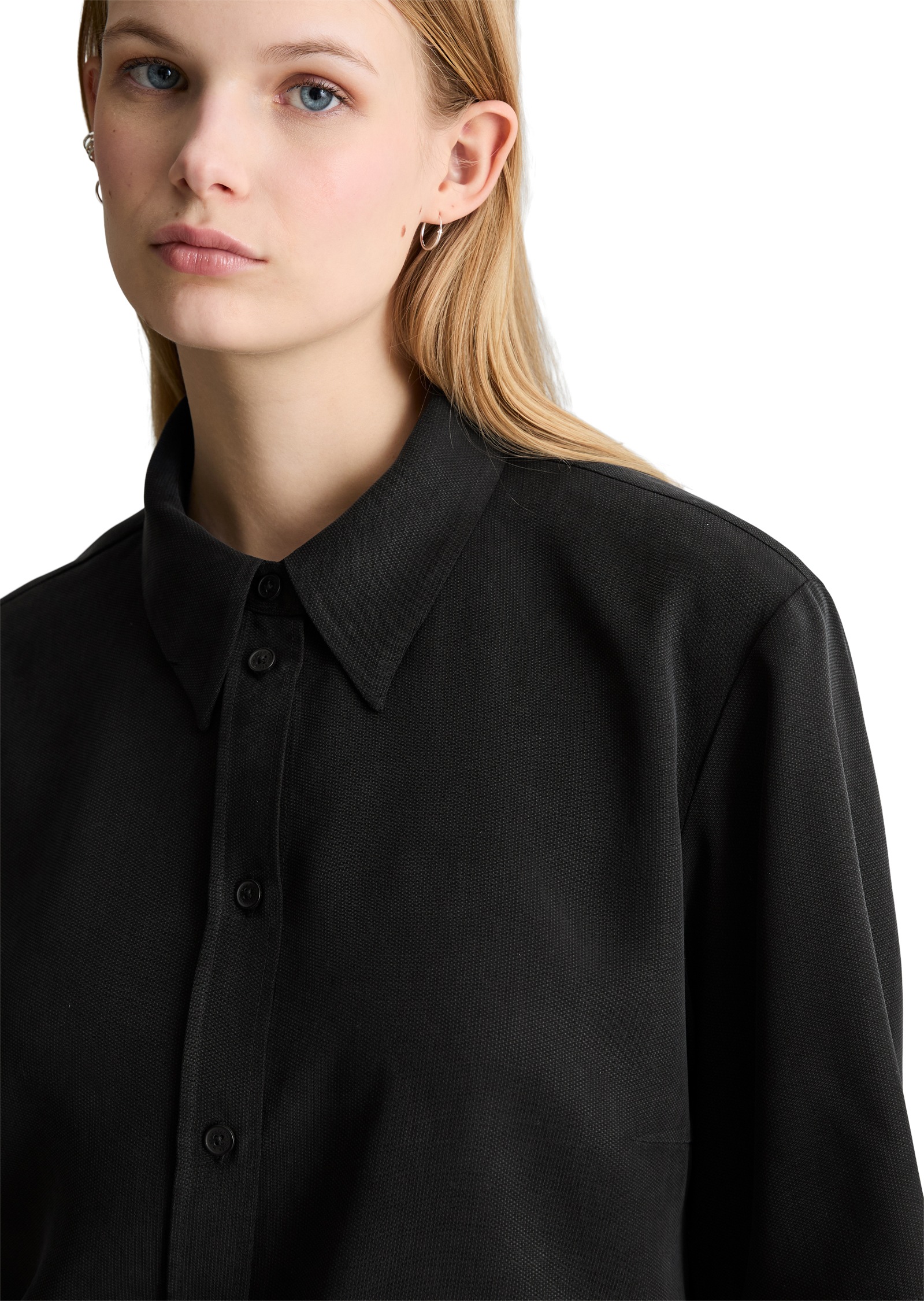 Marc O'Polo DENIM Kurzarmbluse Croped, relaxed fit