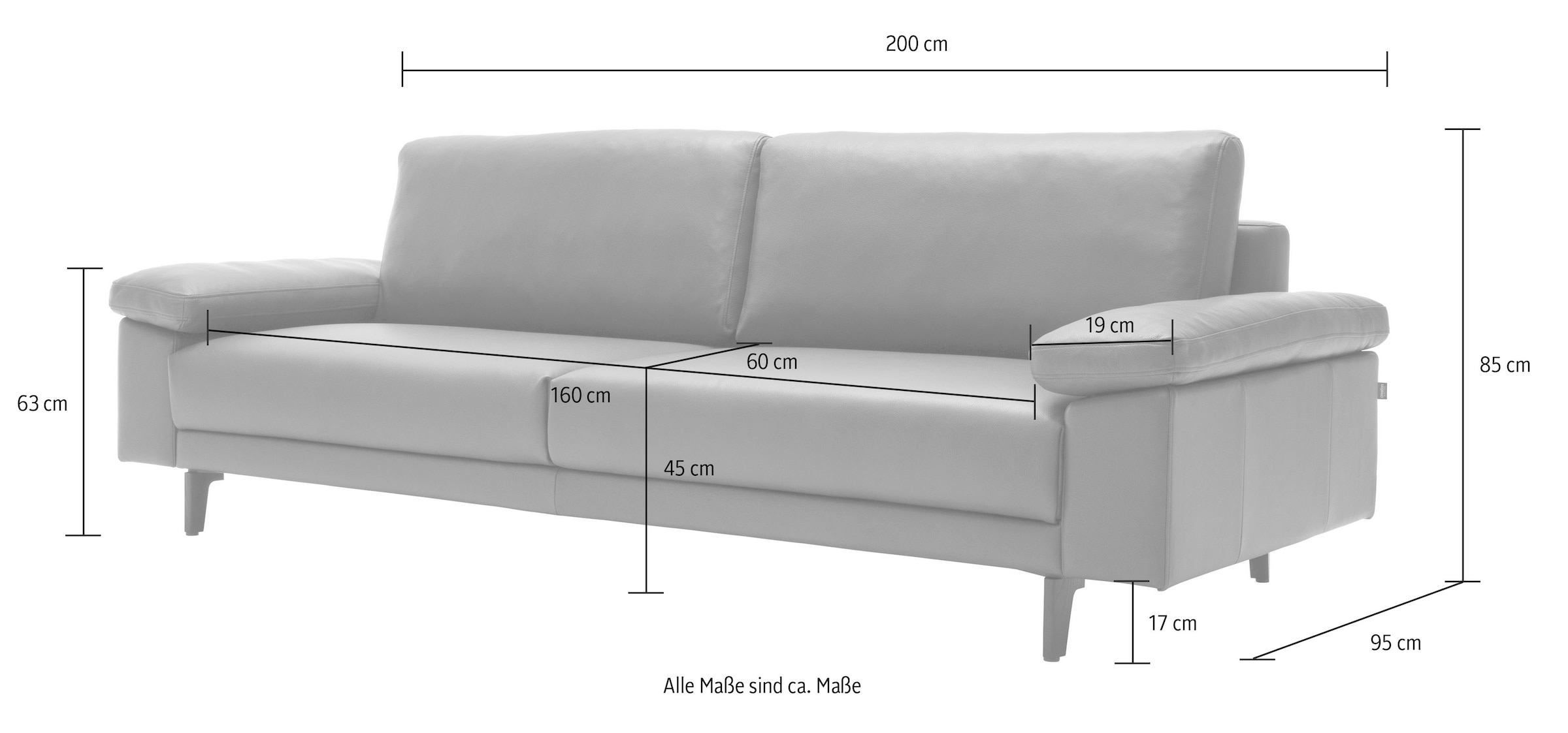 Creation BY ROLF BENZ 2,5-Sitzer »CR.450«