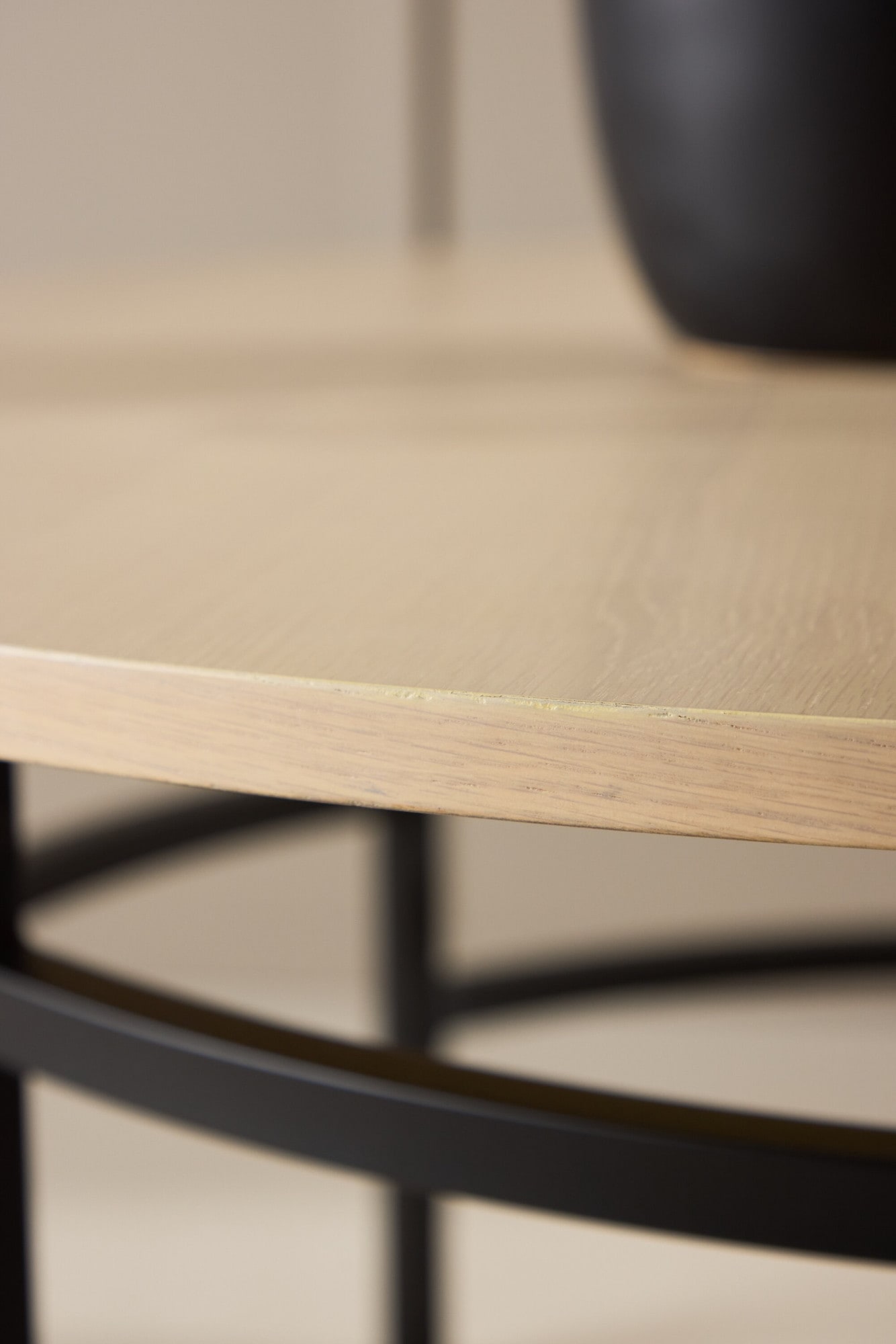 Venture Home Couchtisch »Copenhagen, runder Couchtisch Ø 100 cm in skandinavischer Eleganz« Sofatisch, MDF, Metallbeine, rund, abgerundet, modern