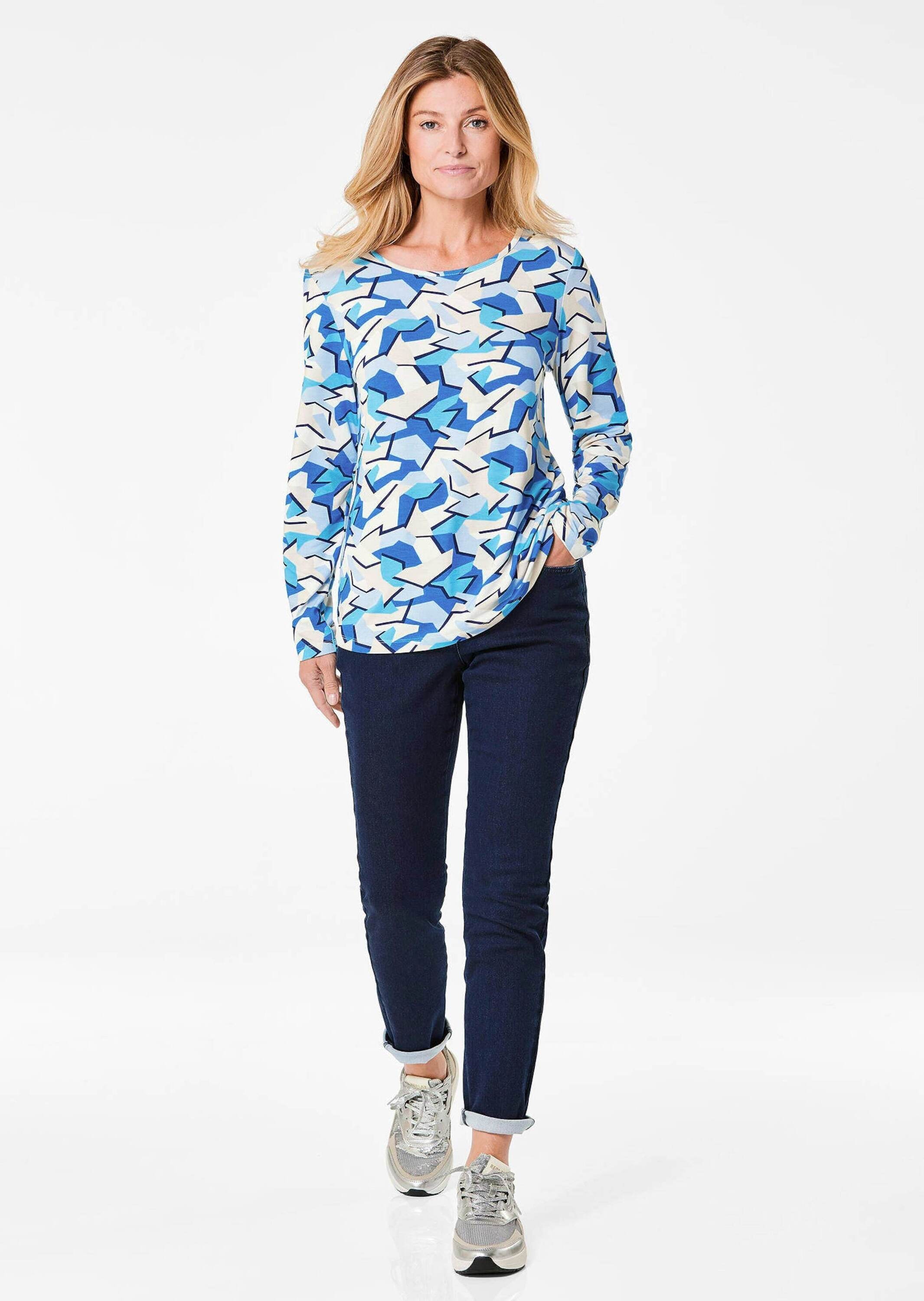 GOLDNER Print-Shirt »Kurzgröße Shirt« Kombistarker Druck