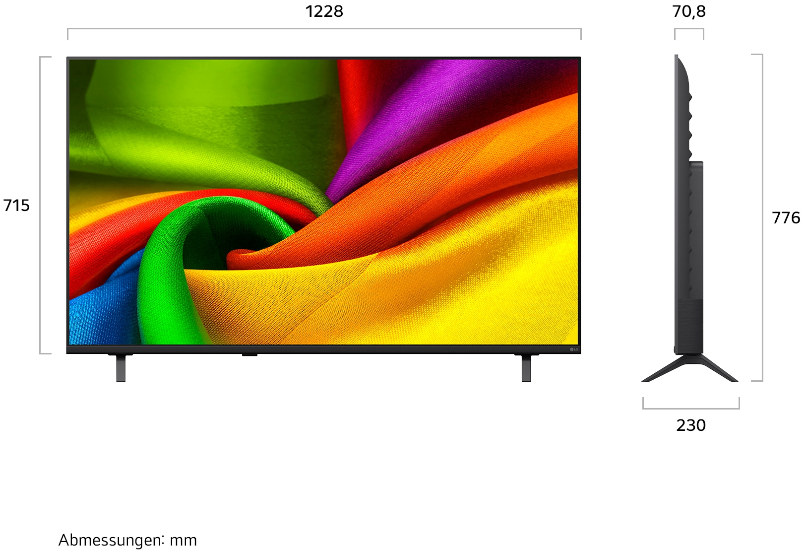 LG DLED-Fernseher »55NU850B6LA« 139 cm/55 ″ Smart-TV