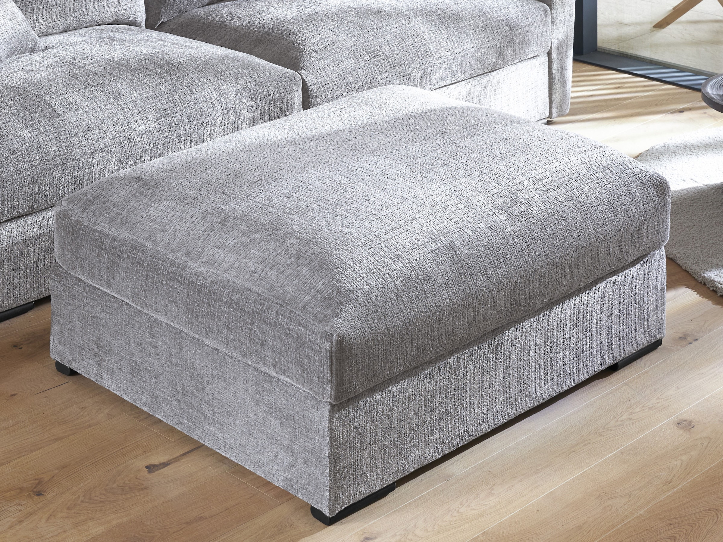 Home affaire Polsterhocker »Finca XL, B: 101 cm« Mega-Hocker, in Cord oder Chenille-Struktur wählbar