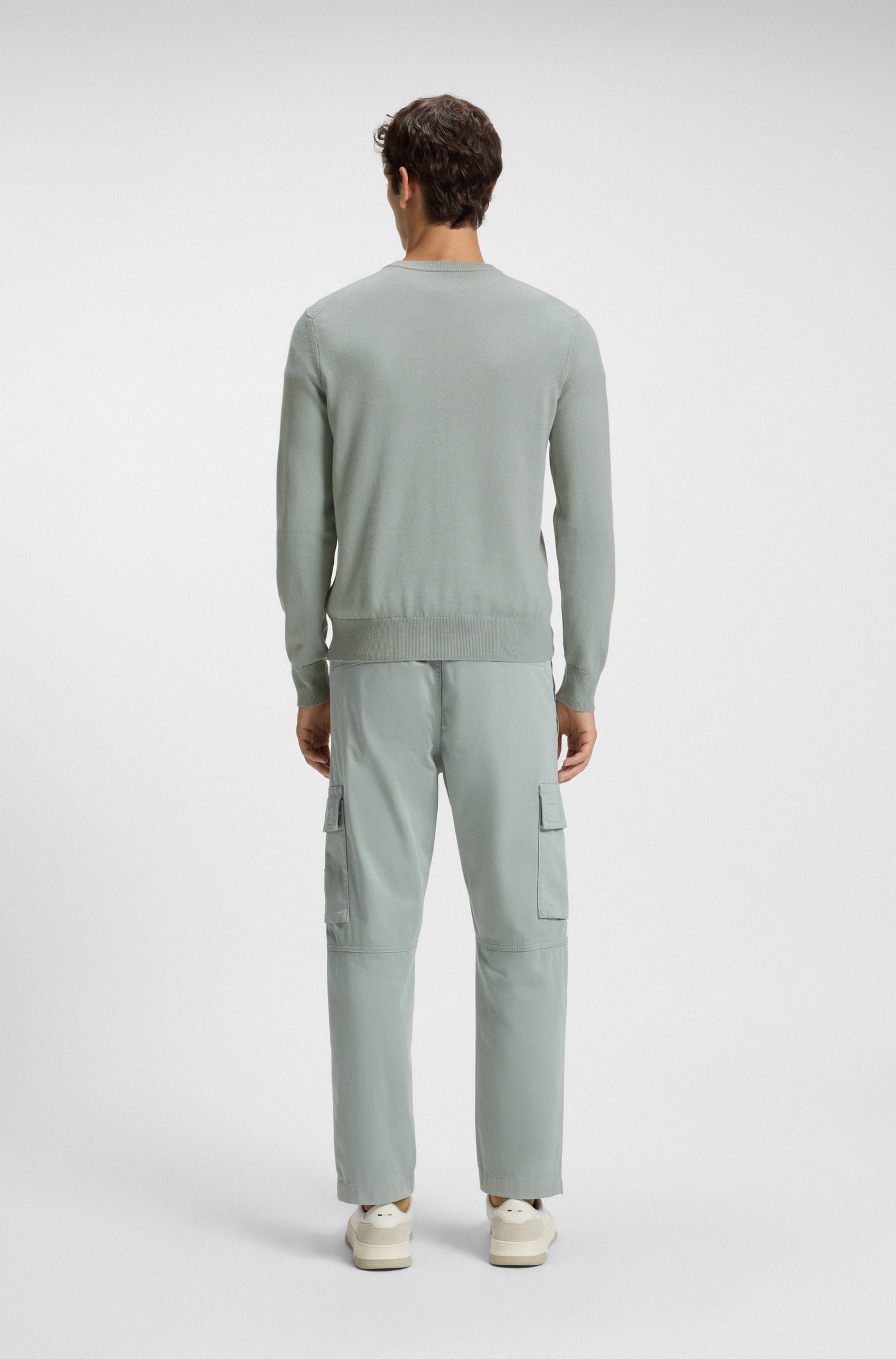 BOSS ORANGE Strickpullover »Kanovano Cotton Cashmere« mit Rundhalsausschnitt