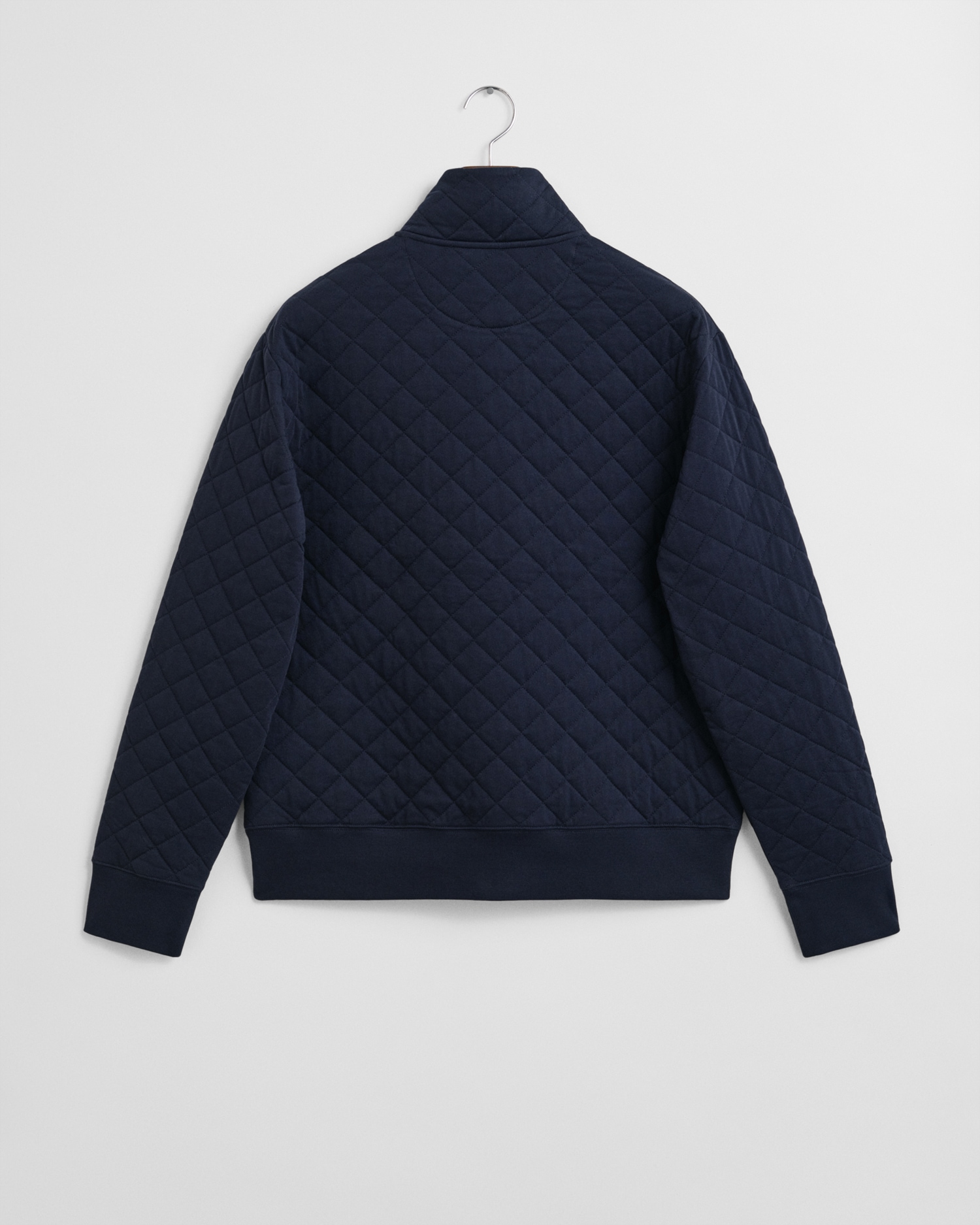 Gant Sweatjacke »QUILTED CORD COLLAR FULL ZIP«, Mit Rundhalsausschnitt