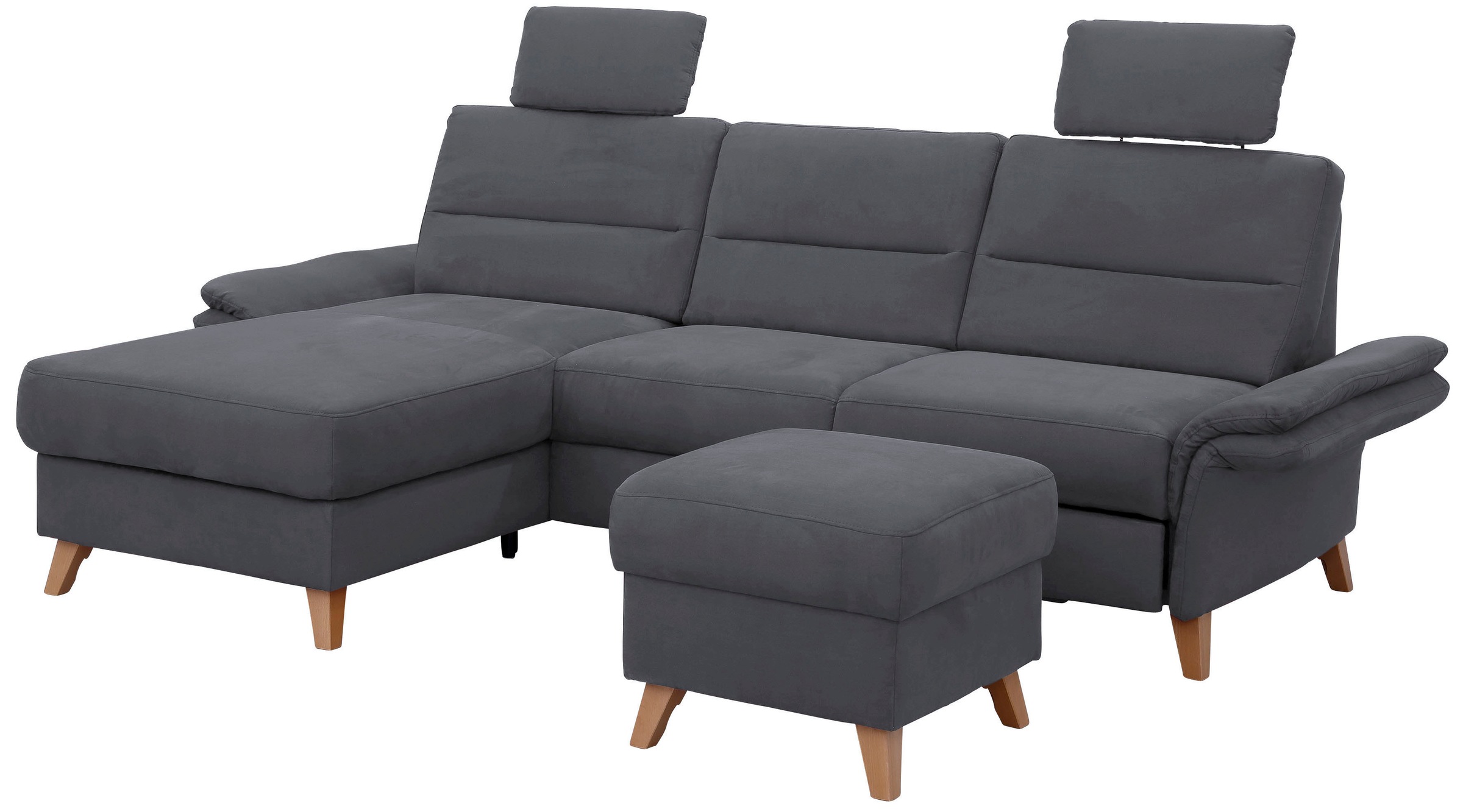 Home affaire Ecksofa »Westerland L-Form« Federkern-Polsterung, wahlweise mit Bettfunktion, Bettkasten