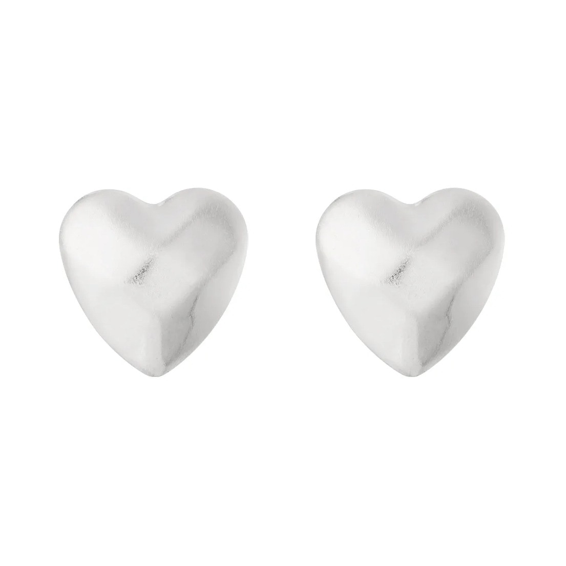 Adelia´s Paar Ohrstecker »Ohrringe Ohrstecker aus Edelstahl mit Herzmotiv, 1 Paar« Modeschmuck-Ohrstecker mit Herzmotiv, modisch und aus Edelstahl