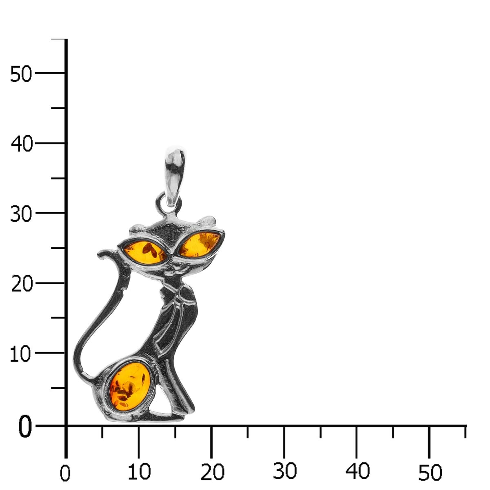 OSTSEE-SCHMUCK Kettenanhänger »- Katze - Silber 925/000 - Bernstein«