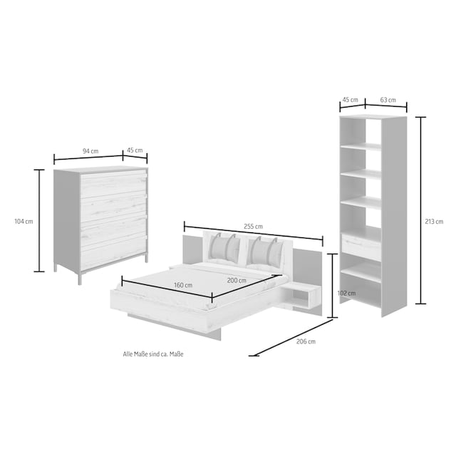 Gami Schlafzimmer-Set »Mimizan«, (6 St.) online bei OTTO
